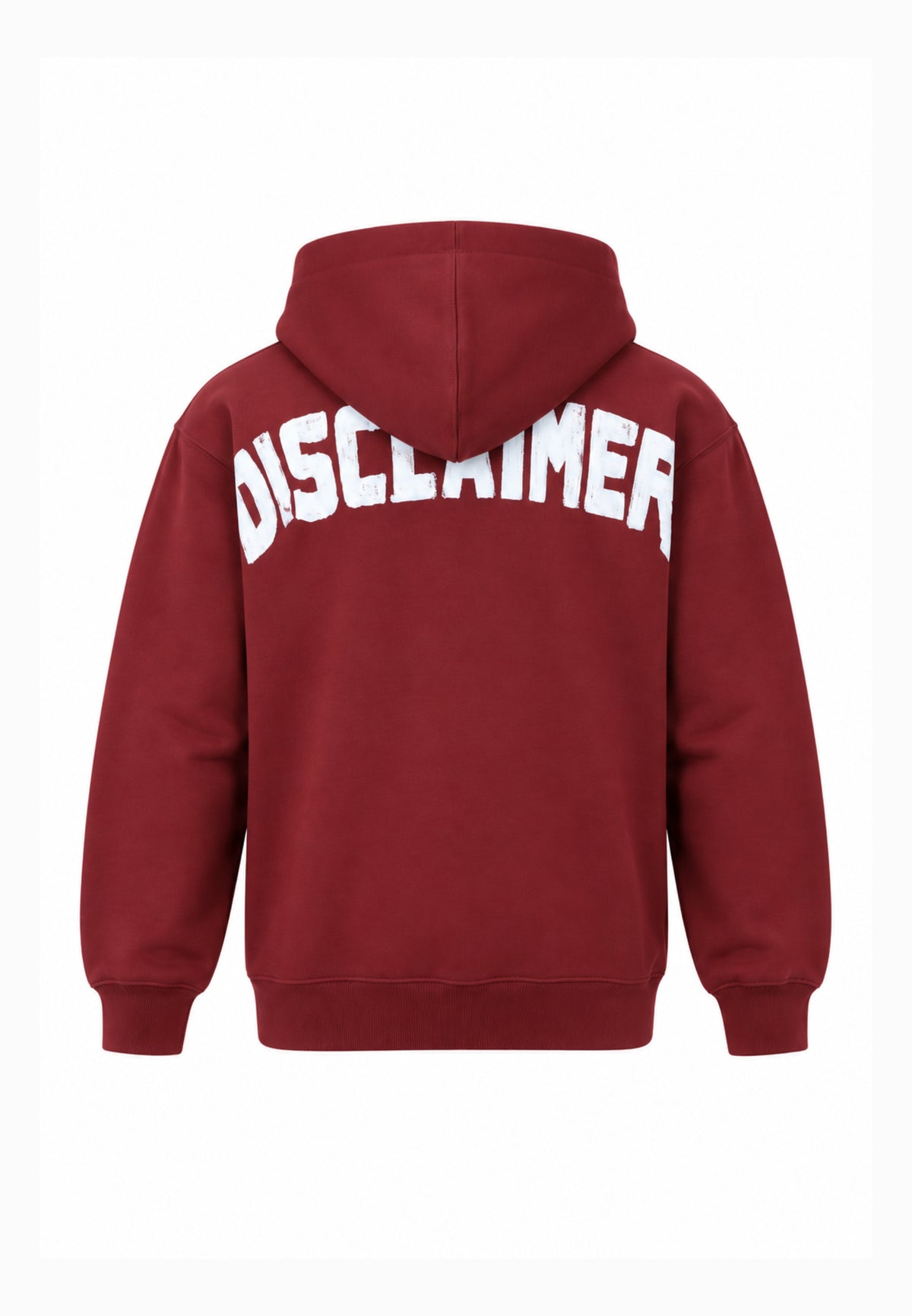 Disclaimer FELPA BORDEAUX CON CAPPUCCIO E MAXI LOGO SUL RETRO Bambini e ragazzi 26IDK59101.BORDEAUX_