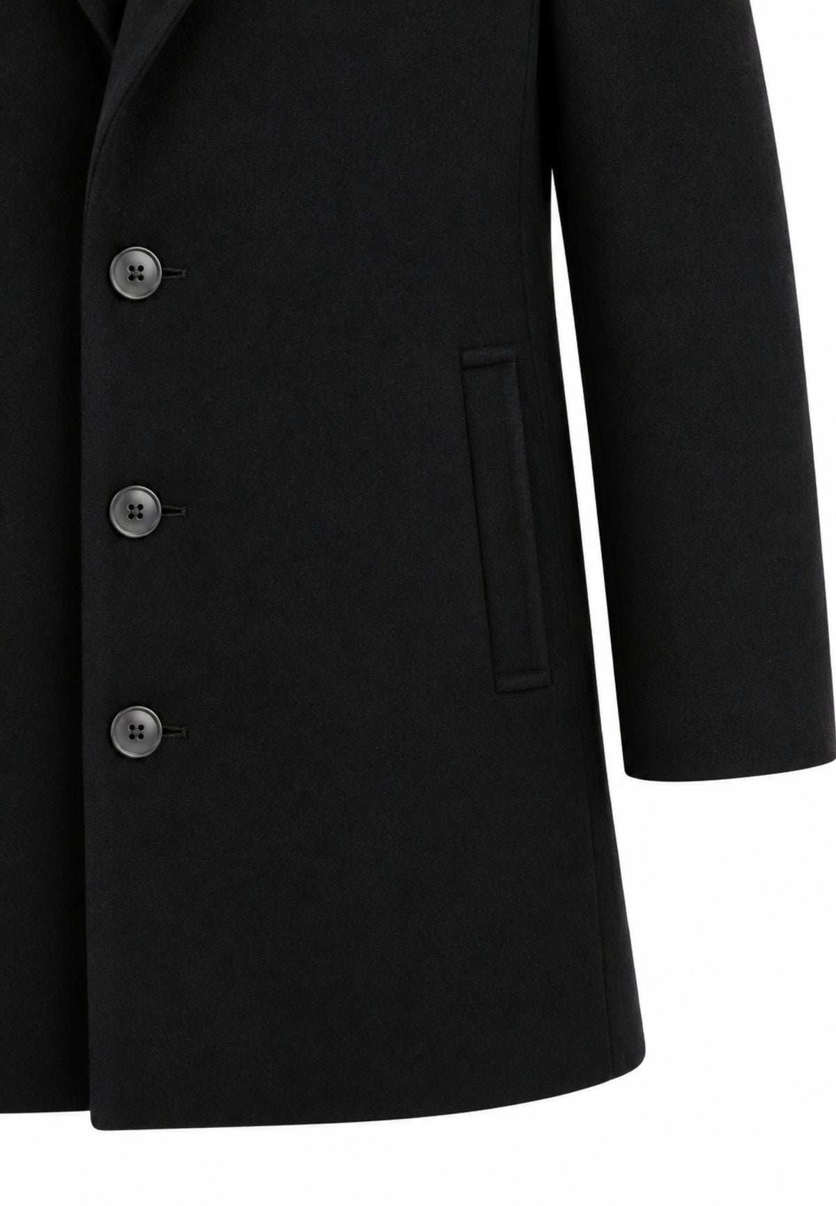 OVERD CAPPOTTO NERO CON BOTTONI CENTRALI Bambini e ragazzi OK261816SCP.NE_