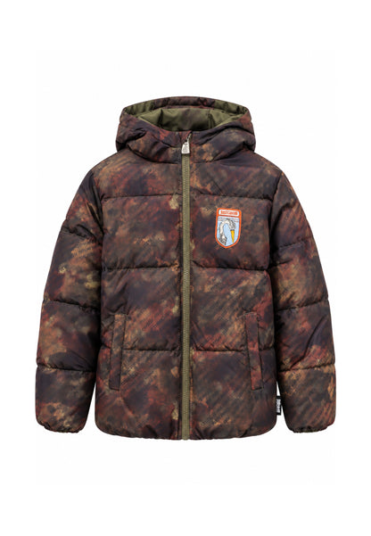 JUST CAVALLI giubbotto fantasia REVERSIBILE CON CAPPUCCIO Bambini e ragazzi jba26019pi.fan_