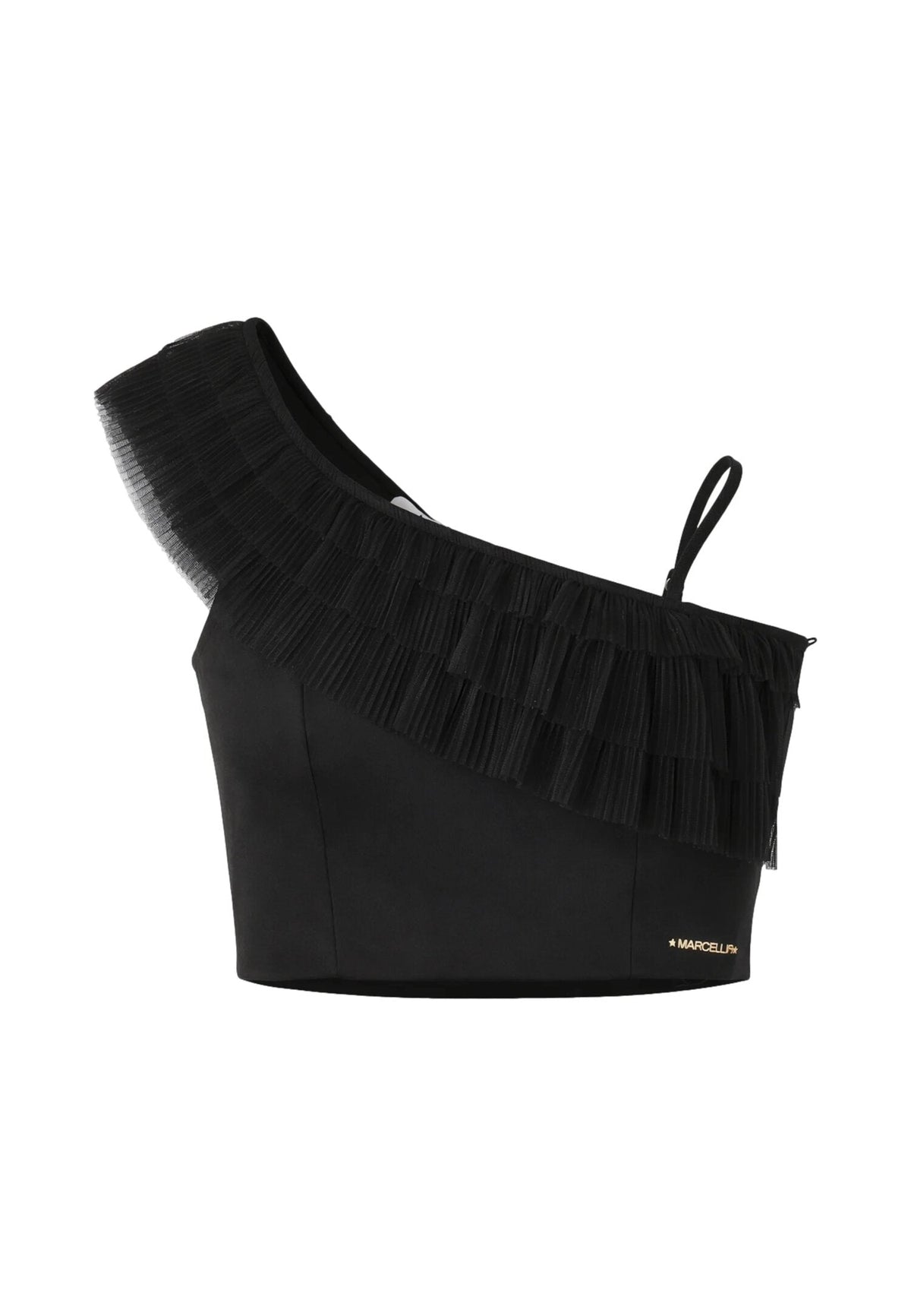 Marc Ellis Completo Nero Con Top Monospalla e Short Bambina 2924+2925_