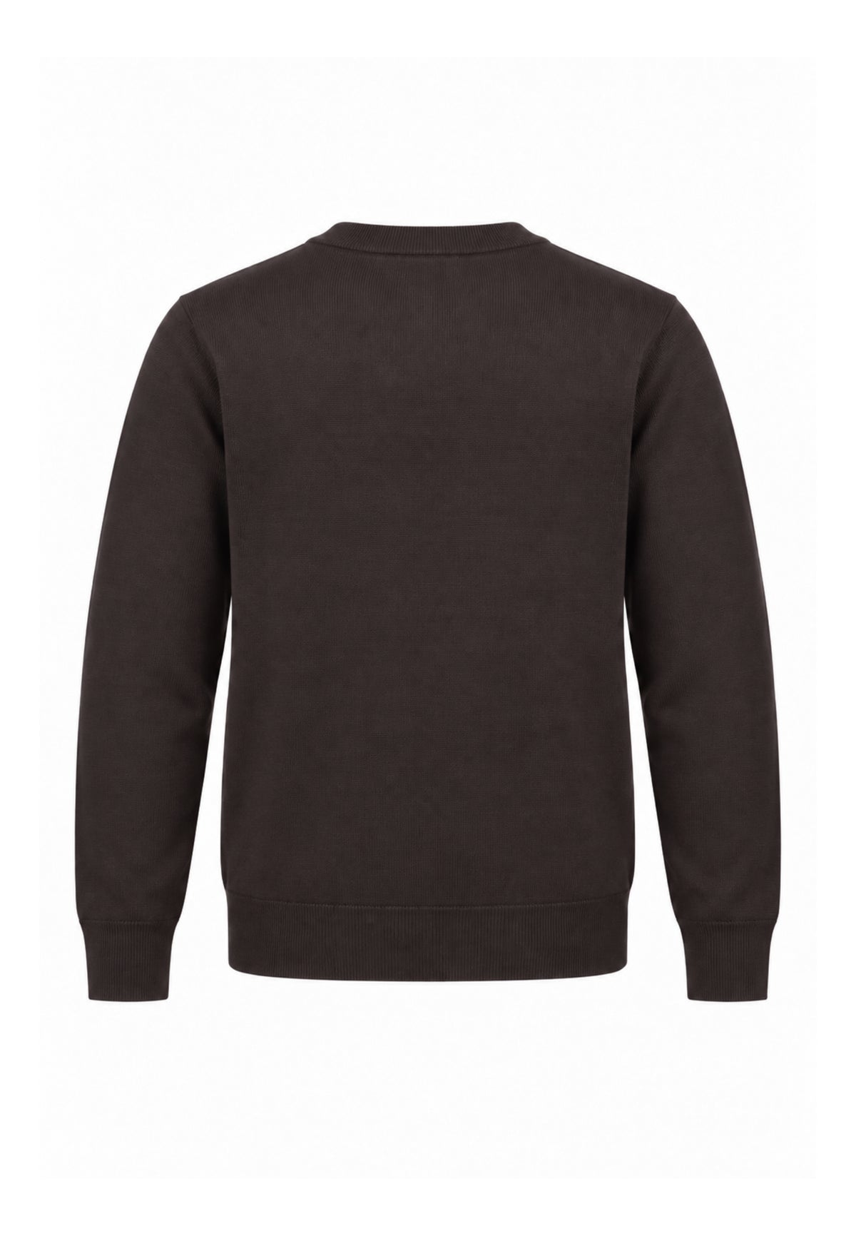 John Richmond maglia MARRONE IN LANA RASATA CON MINI LOGO Uomo uma26169ma.marro_
