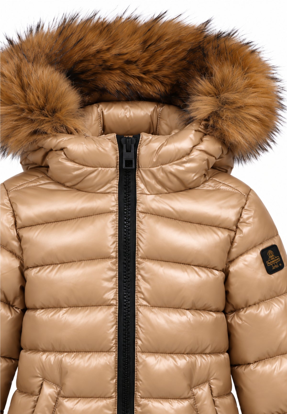 REFRIGIWEAR PIUMINO CON PELLICCIA E LOGO SUL BRACCIO Bambine e ragazze RG2606CW26_