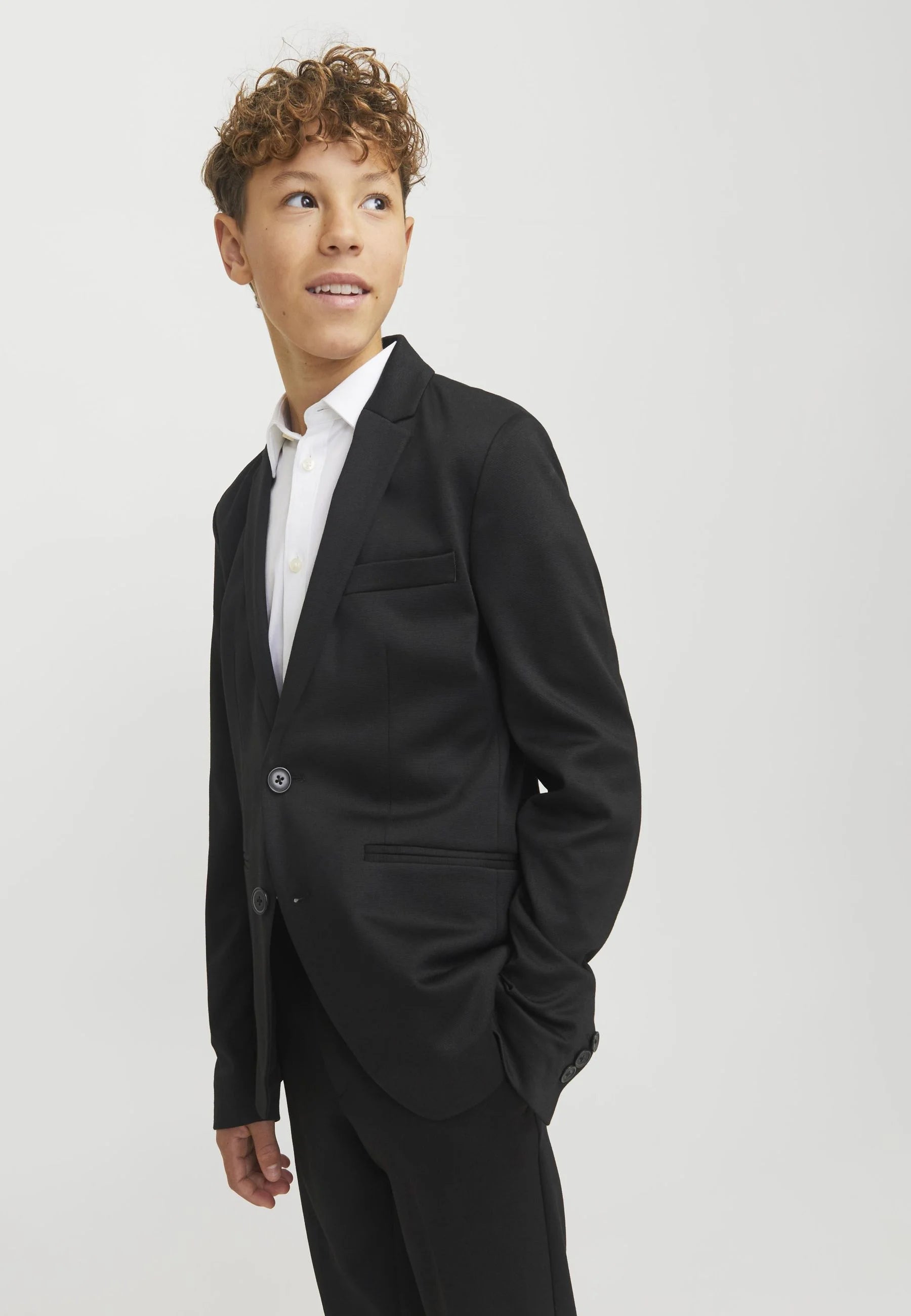 Jack & Jones Blazer nero elegante punto lana Bambini e ragazzi 12266478.NE_