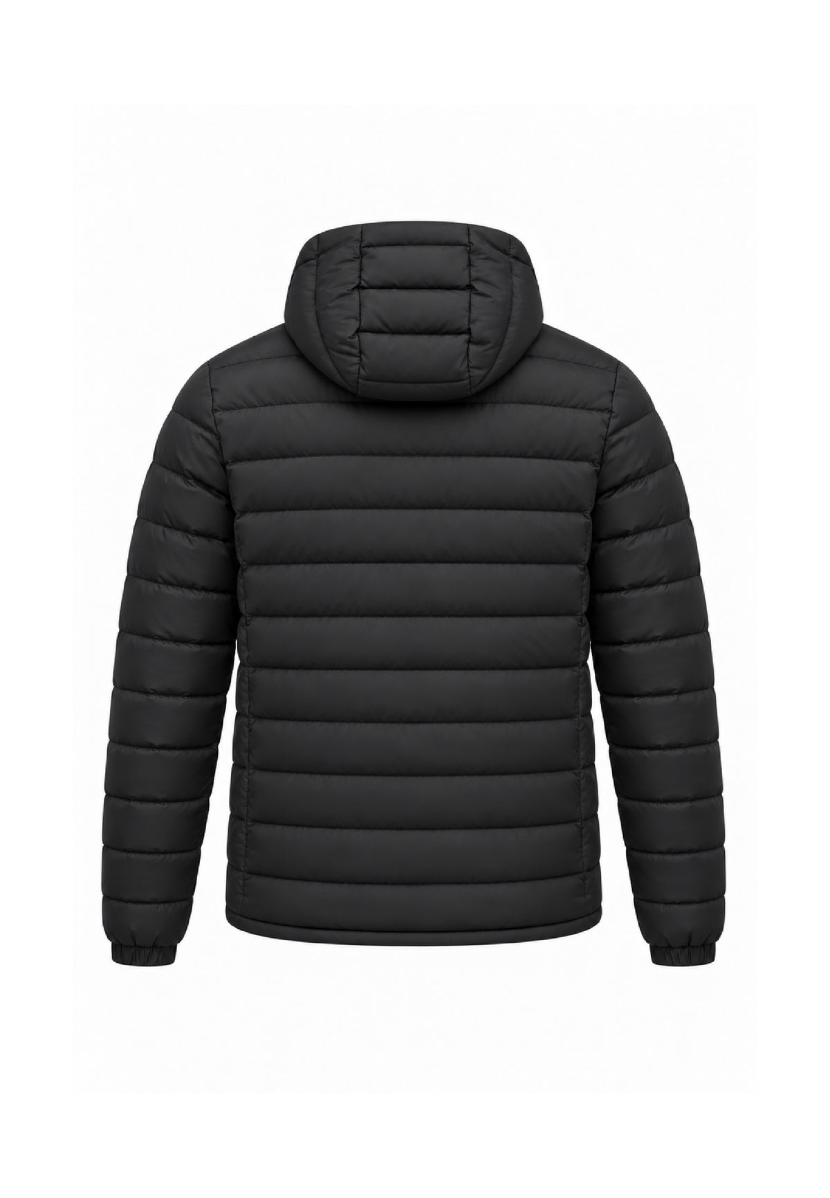 REFRIGIWEAR Giubbotto nero con cappuccio e logo applicato Uomo HUNTER JACKET.NE_