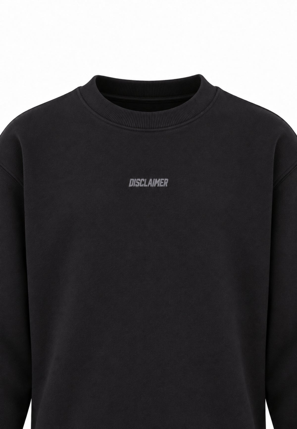 Disclaimer FELPA NERA CON MINI LOGO DAVANTI E MAXI LOGO RETRO Bambini e ragazzi 26IDK59100.NE_