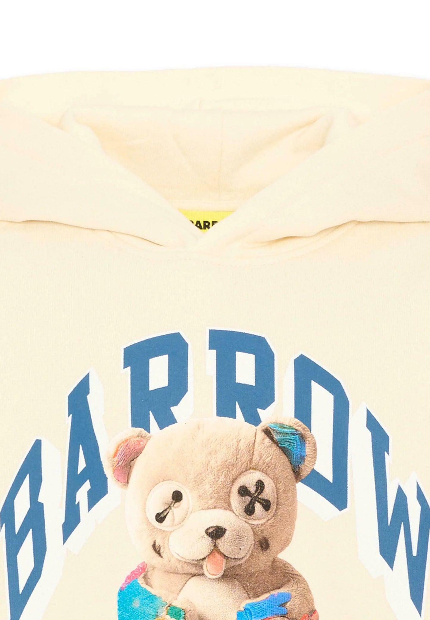 BARROW FELPA PANNA CON CAPPUCCIO E TEDDY GTANDE CENTRALE Bambini e ragazzi F6BKJUHS031.PANNA_