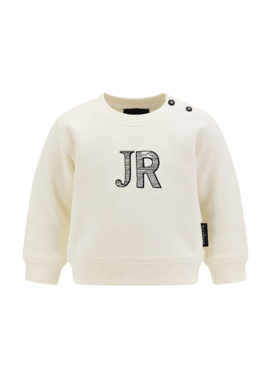 John Richmond felpa panna con logo jr centrale Bambini e ragazzi ria26073fe.bia_