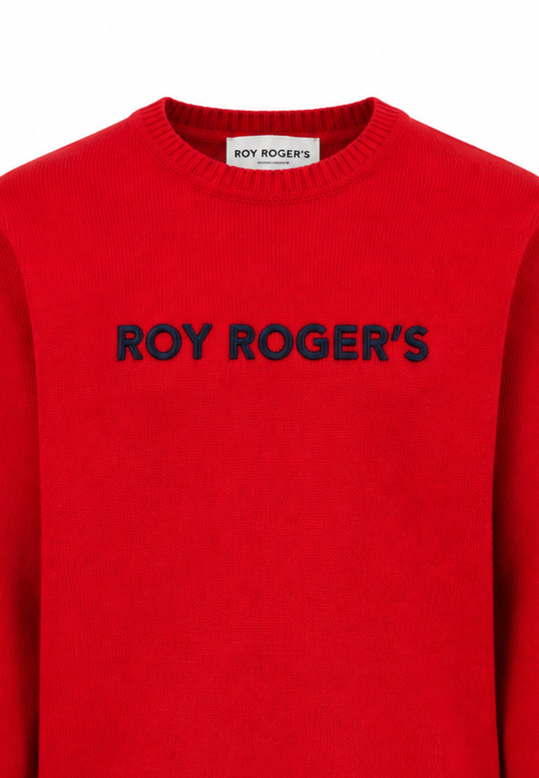 Roy Roger's maglia ROSSA CON LOGO CENTRALE RICAMATO Bambini e ragazzi rh116/00.ro_