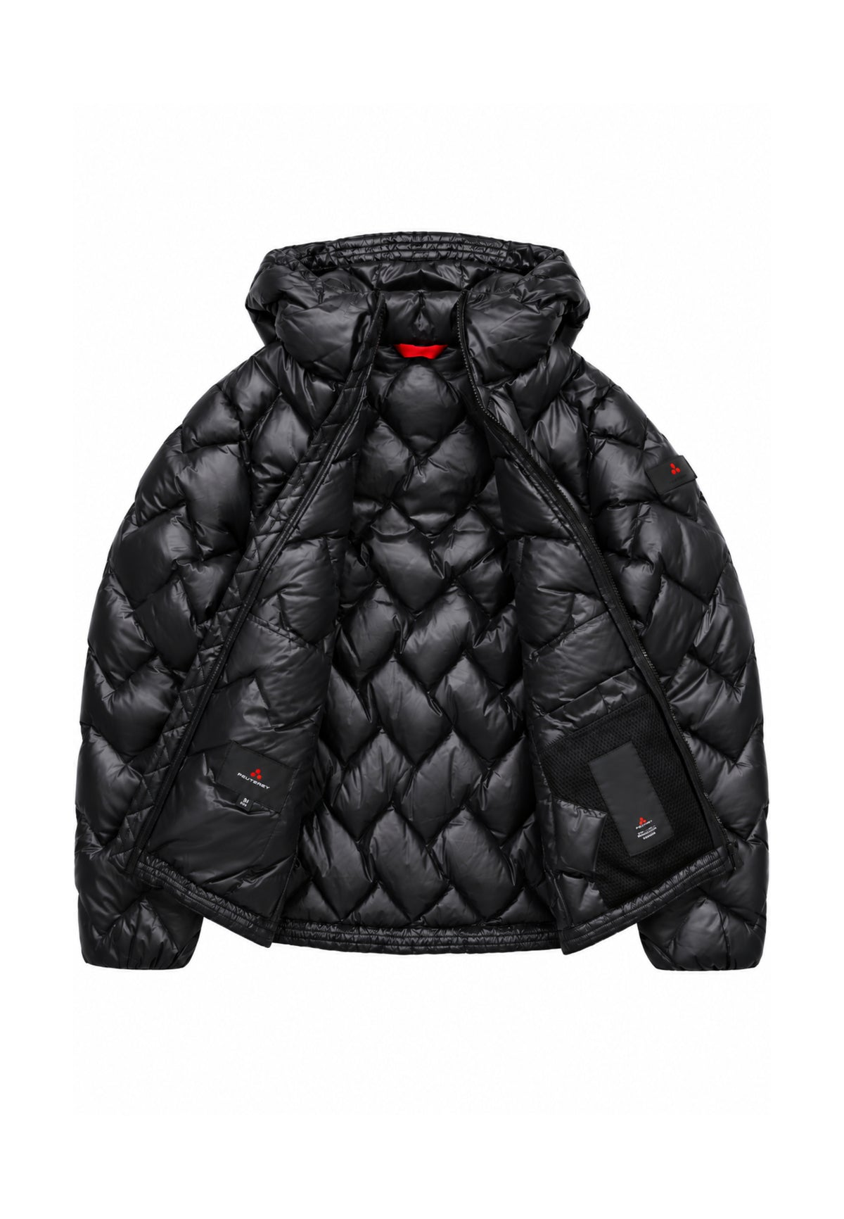 Peuterey GIUBBOTTO NERO TRAPUNTATO A ZIGZAG Bambini e ragazzi HONOVA LKS GRS 01 KID.NE_
