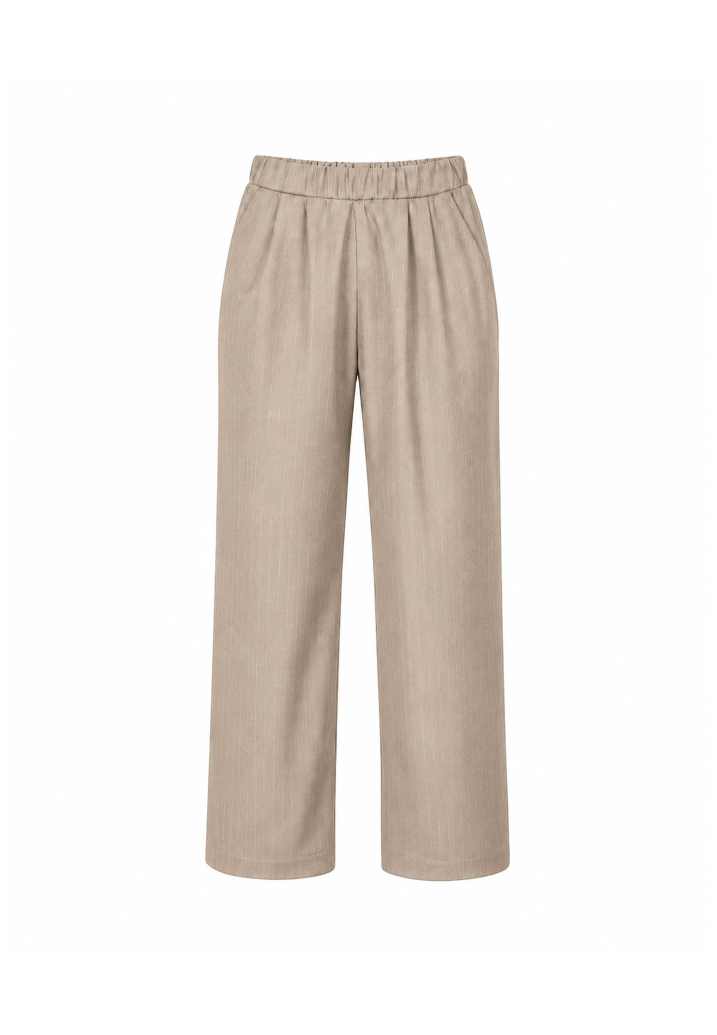 MON SAURIRE completo beige con gilet e pantalone gessati Bambine e ragazze m1433j+m1441j.beige_