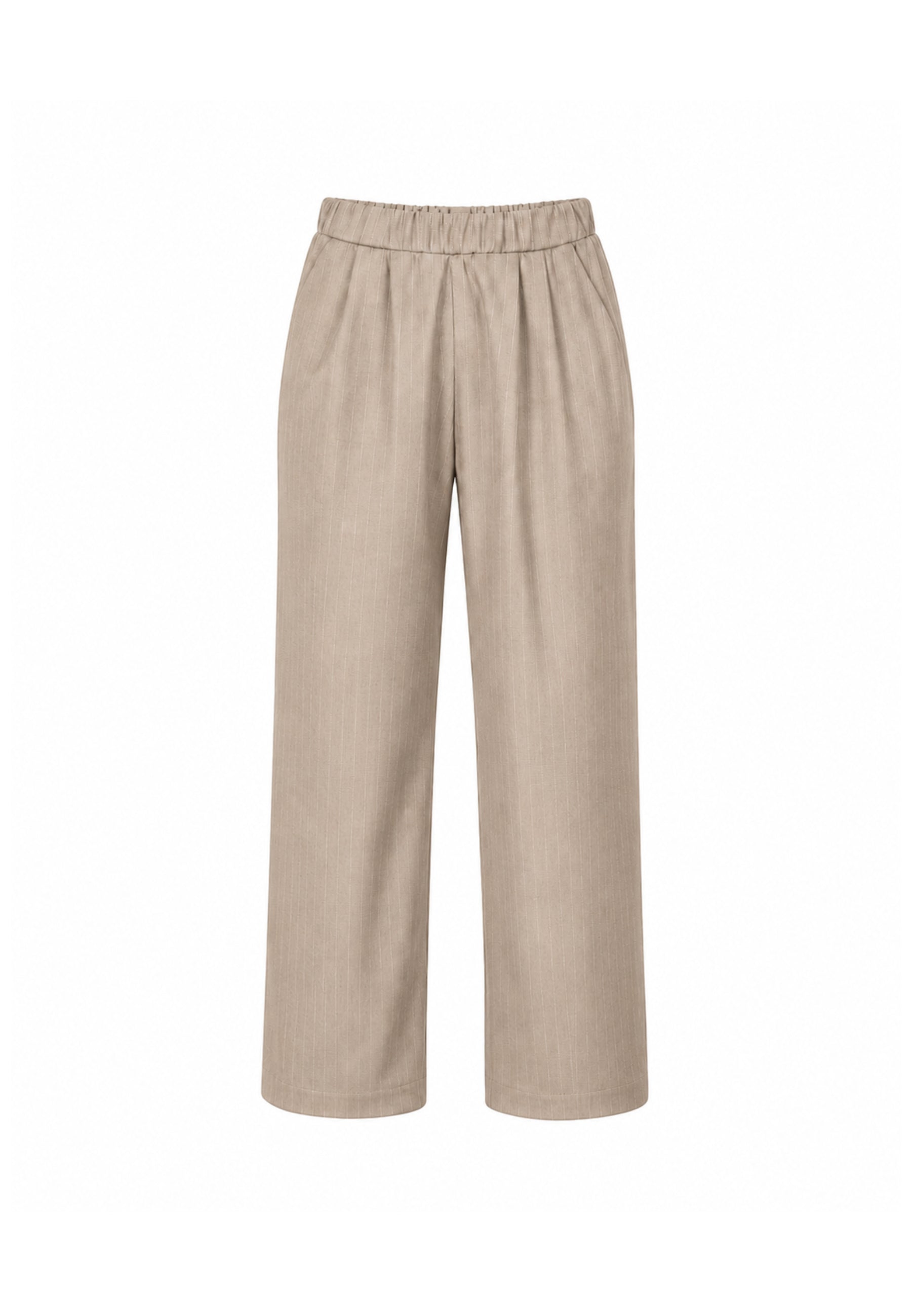 MON SAURIRE completo beige con gilet e pantalone gessati Bambine e ragazze m1433j+m1441j.beige_