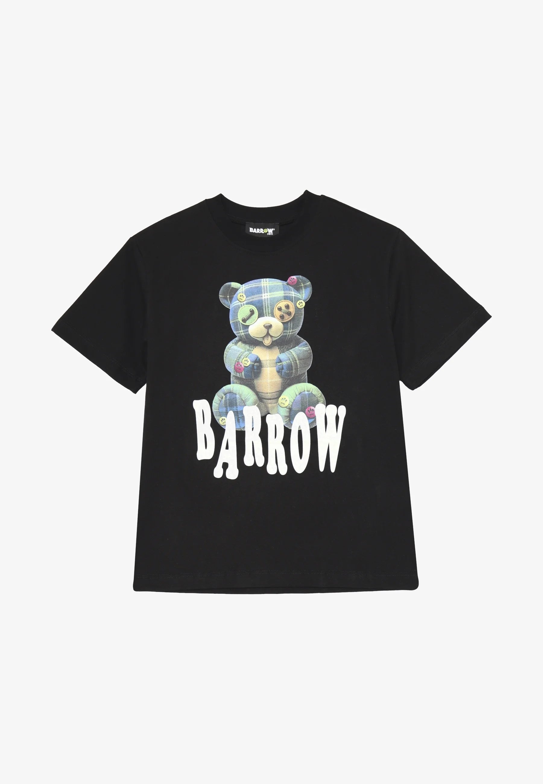 BARROW T SHIRT NERA A MEZZE MANICHE CON TEDDY CENTRALE Bambini e ragazzi F5BKJUTH244.NE_