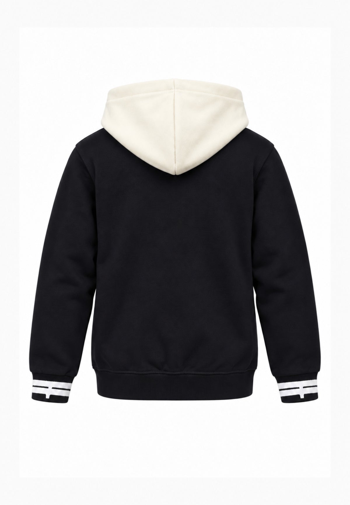 Disclaimer FELPA NERA CON CAPPUCCIO A CONTRASTO Bambini e ragazzi 26IDK59123.NE_