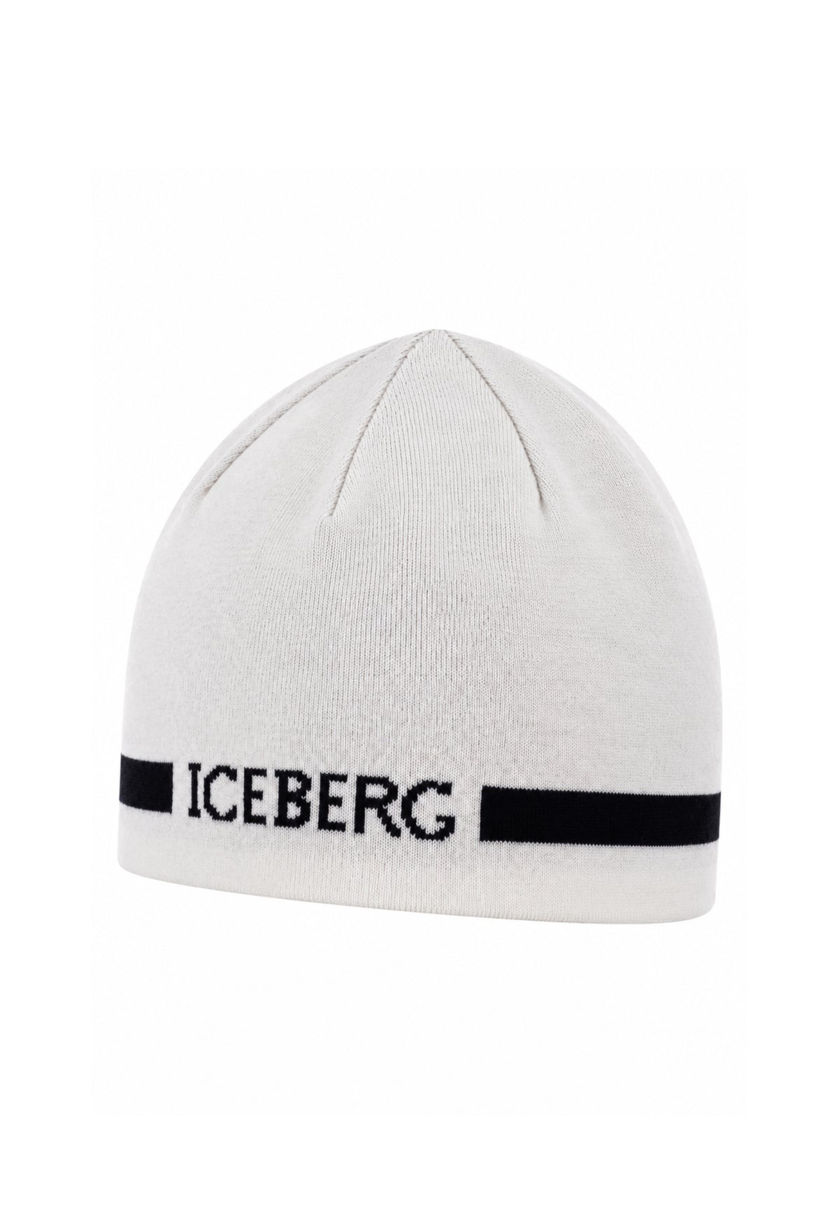 ICEBERGS CAPPELLO PANNA CON FASCIA E LOGO NERI Bambini e ragazzi CAICE7300J.PANNA_