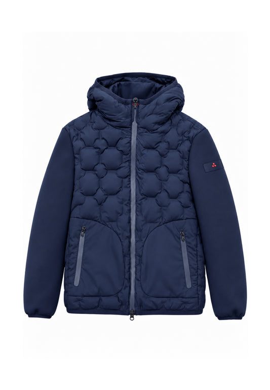 Peuterey GIUBBOTTO blu trapuntato con maniche a contrasto Bambini e ragazzi HULME SJLR BMAT KID.BLU_