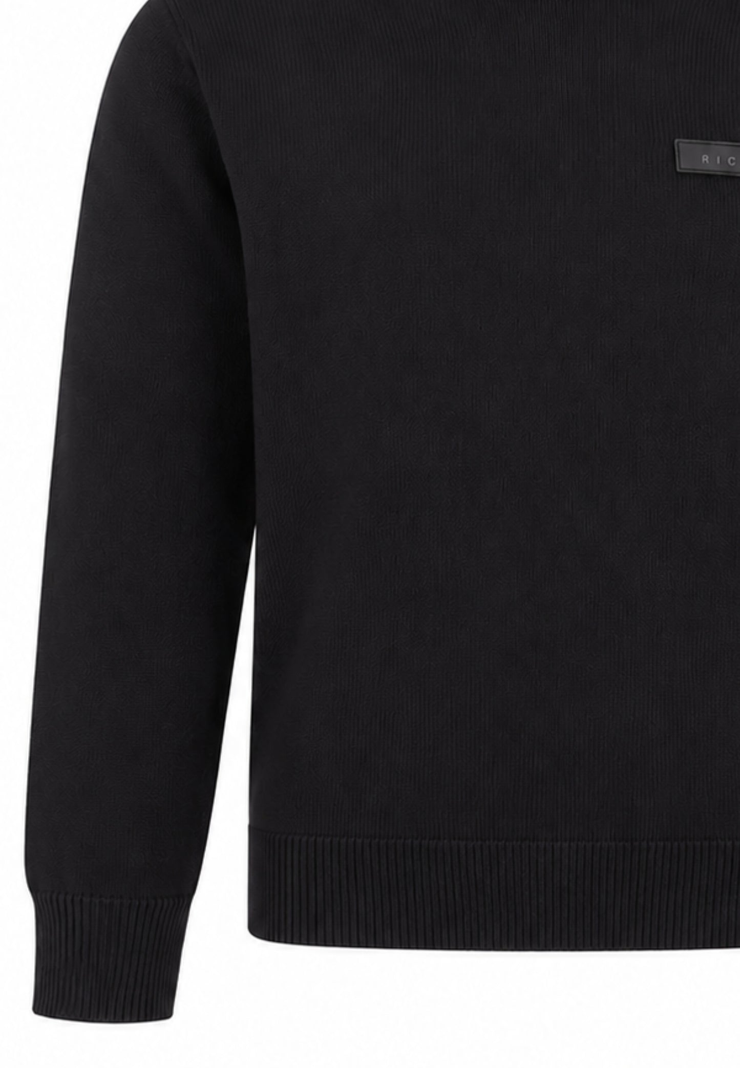 John Richmond maglia NERA CON TAGHETTA APPLICATA Bambini e ragazzi rba26026ma.ne_
