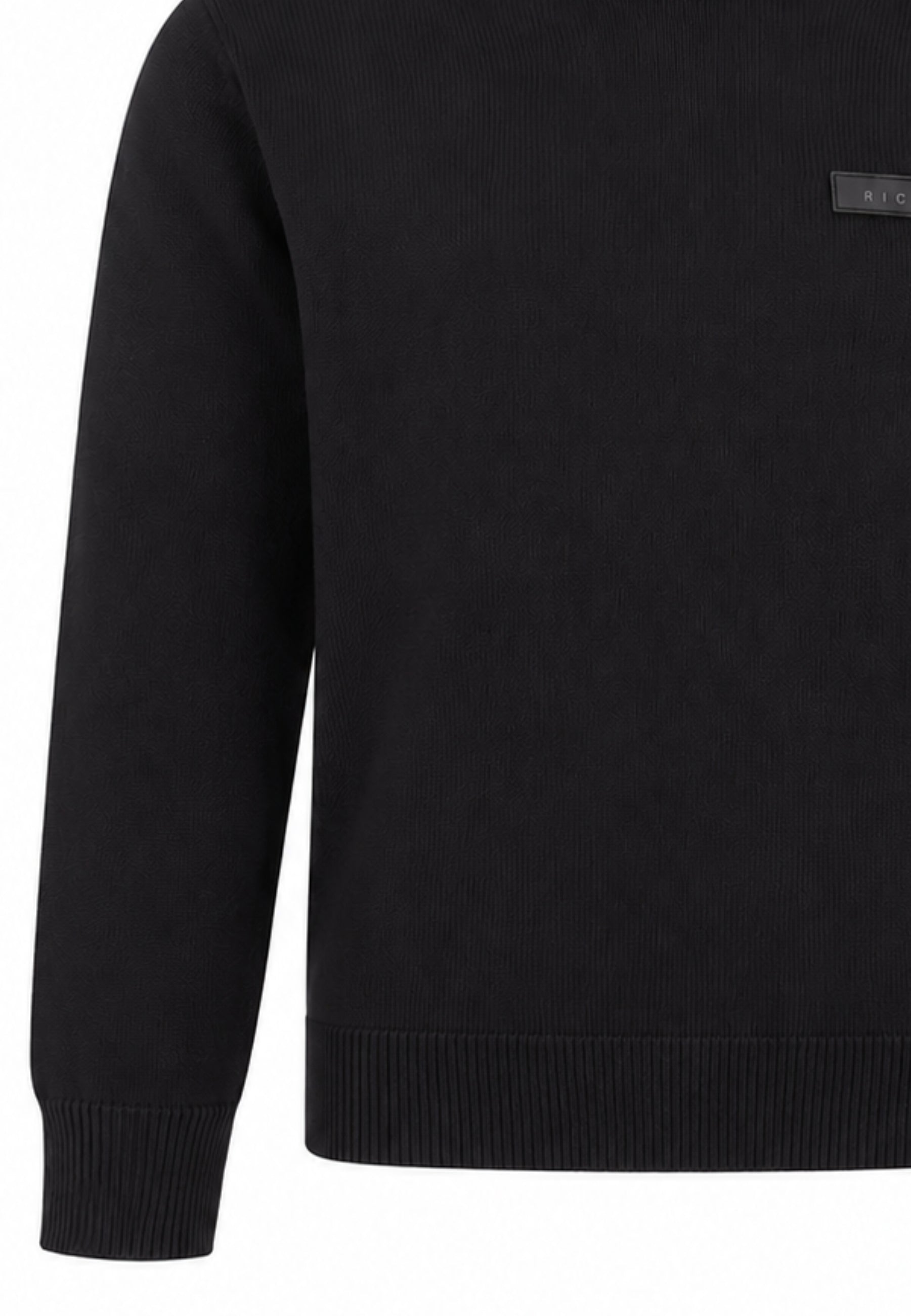 John Richmond maglia NERA CON TAGHETTA APPLICATA Bambini e ragazzi rba26026ma.ne_