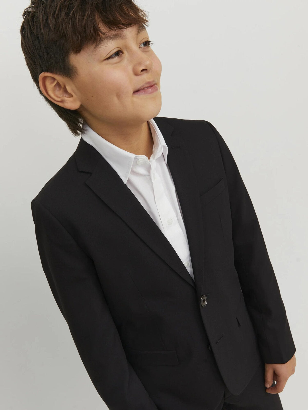 Jack & Jones jack jones junior giacca elegante bambino e ragazzo nera slim fit  12203557.NE_
