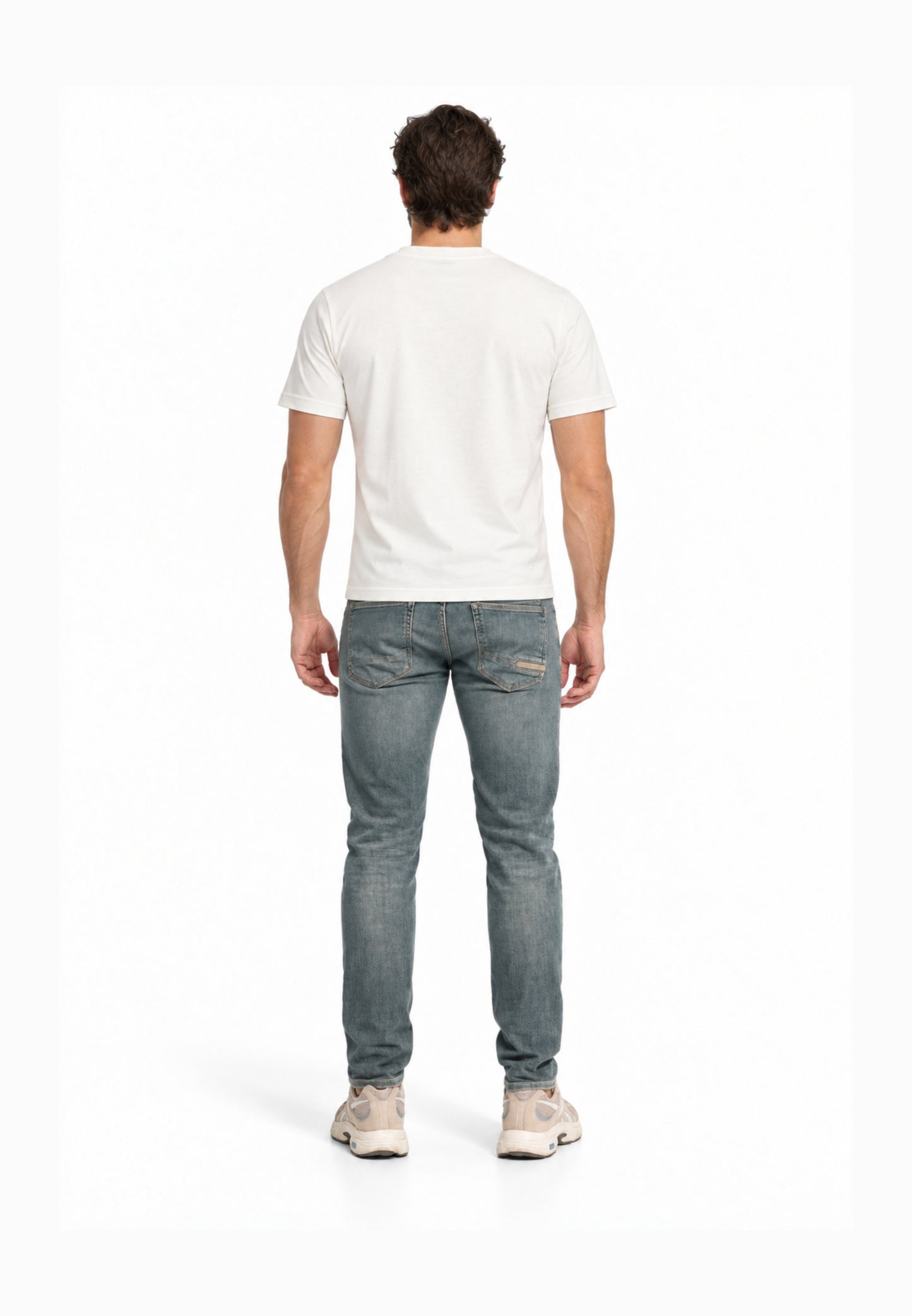 John Richmond T SHIRT PANNA A MEZZE MANICHE CON MINI LOGO Uomo UMA26291TS.PANNA_