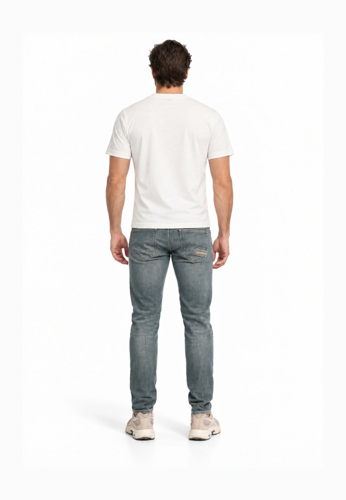 John Richmond T SHIRT PANNA A MEZZE MANICHE CON MINI LOGO Uomo UMA26291TS.PANNA_