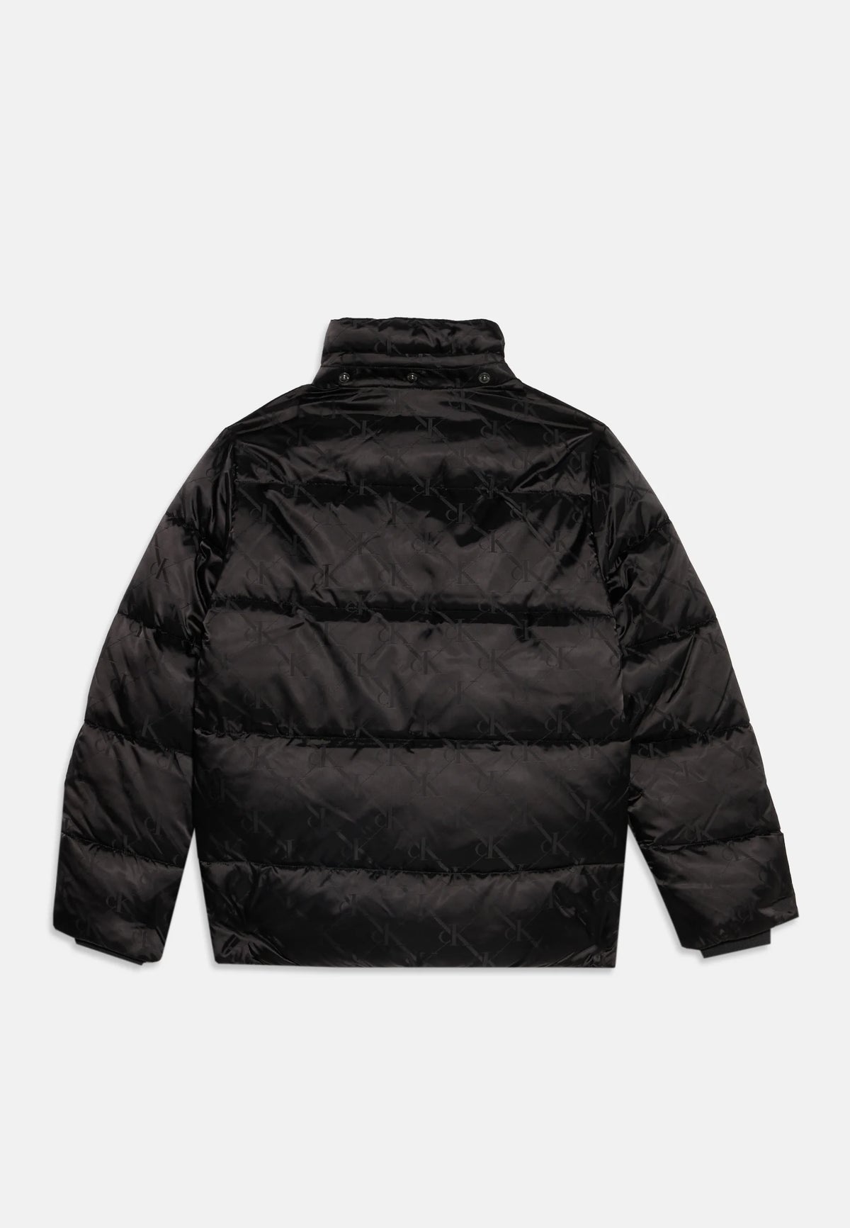 CALVIN KLEIN GIUBBOTTO NERO LOGATO CAPPUCCIO REMOVIBILE Bambini e ragazzi LVCKFJM07BBEH.NE_