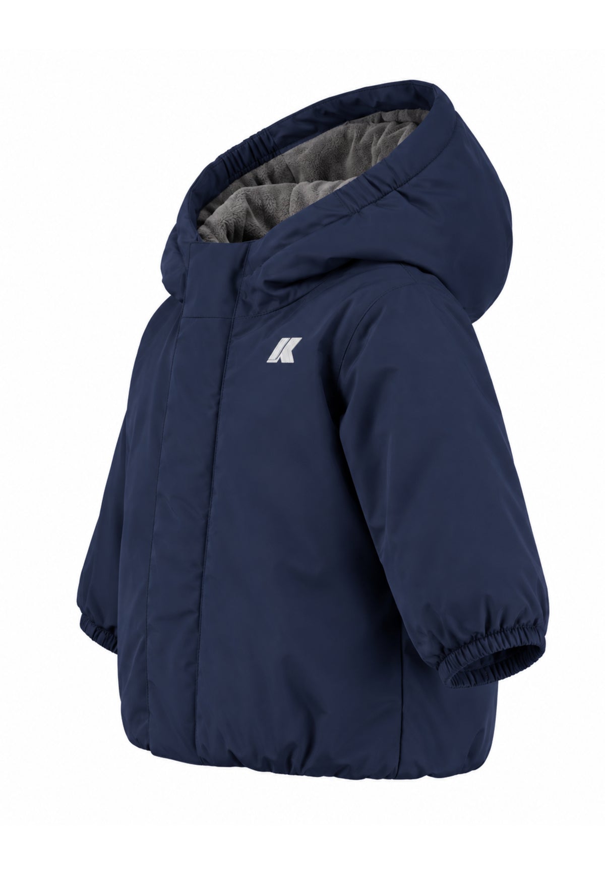 Kway giubbotto blu con cappuccio bambino e neonato