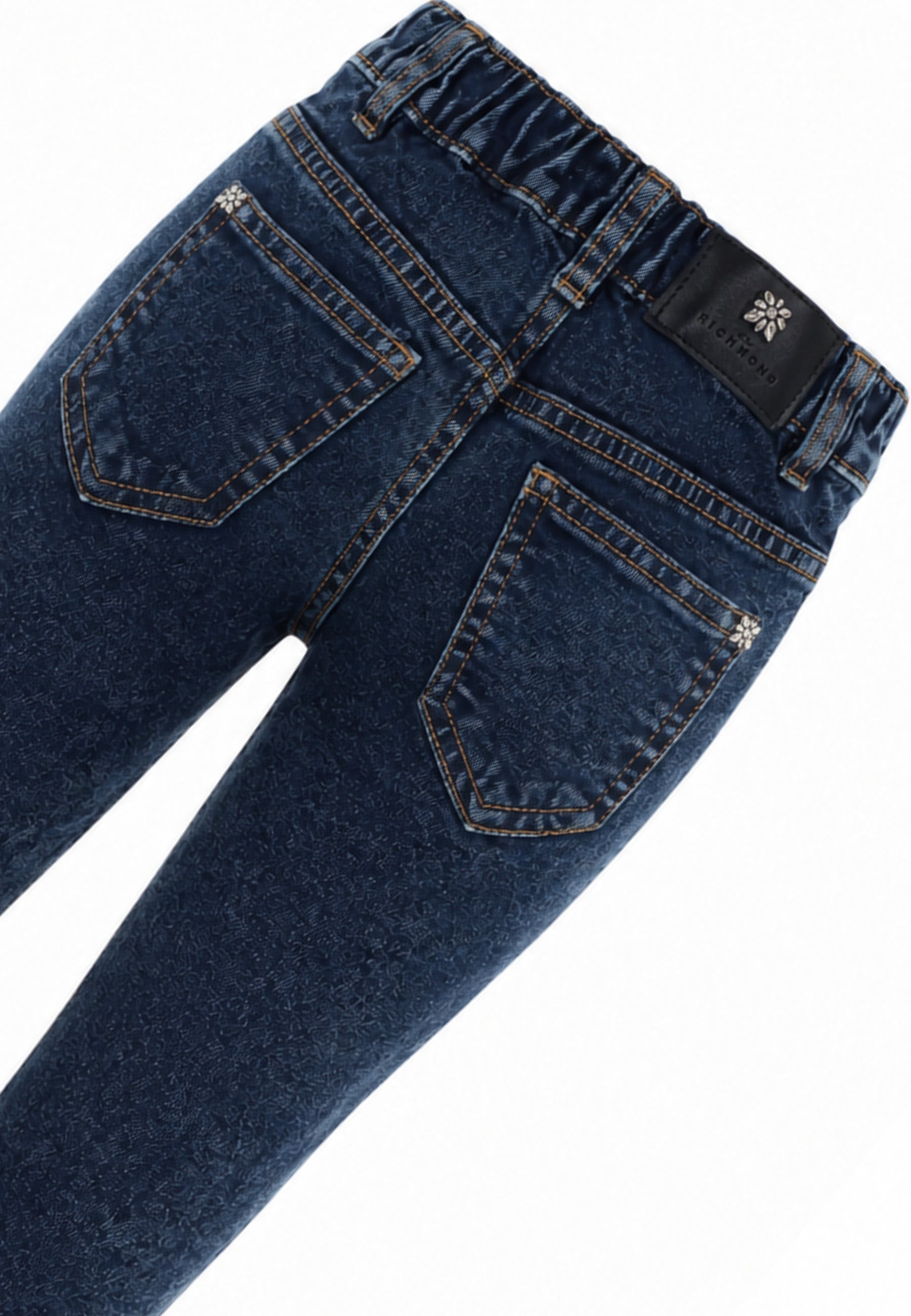John Richmond JEANS A SIGARETTA SLIM DENIM BLU Bambini e ragazzi ria26012je.denim_