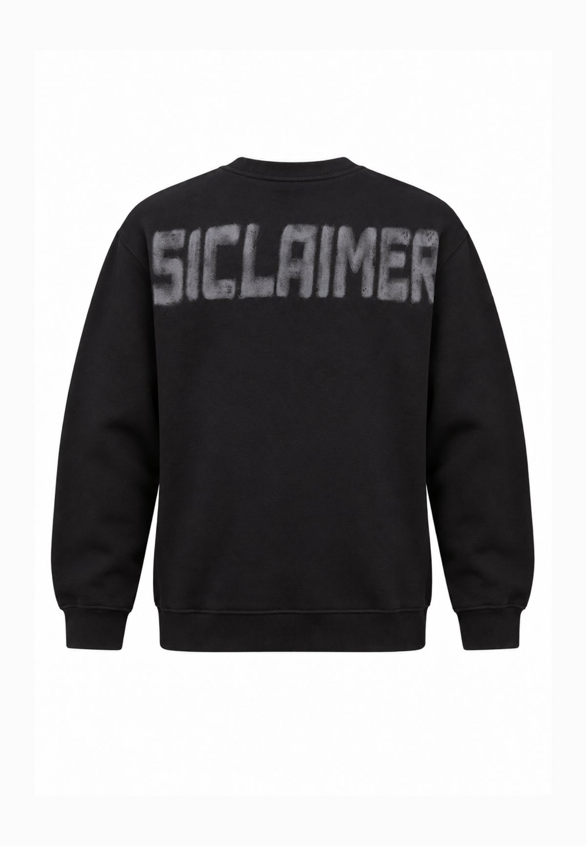 Disclaimer FELPA NERA CON MINI LOGO DAVANTI E MAXI LOGO RETRO Bambini e ragazzi 26IDK59100.NE_