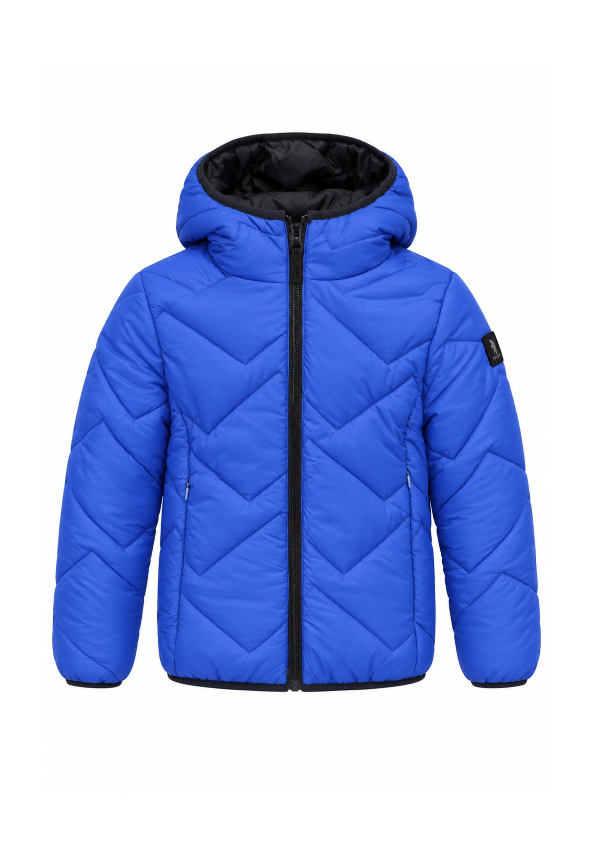 Refrigue GIUBBOTTO BLU DOUBLE FACE CON CAPPUCCIO Bambini e ragazzi 28UXO00058.BLU_
