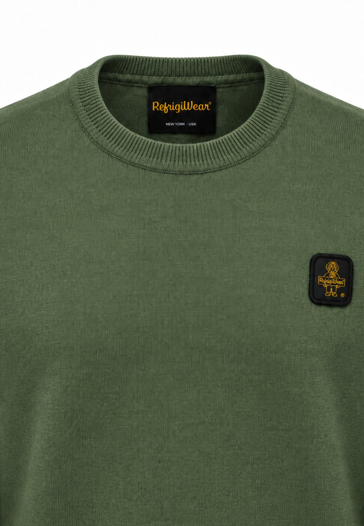 REFRIGIWEAR MAGLIA GIROCOLLO SLIM FIT CON LOGO PATCH Bambini e ragazzi R2101MW26_