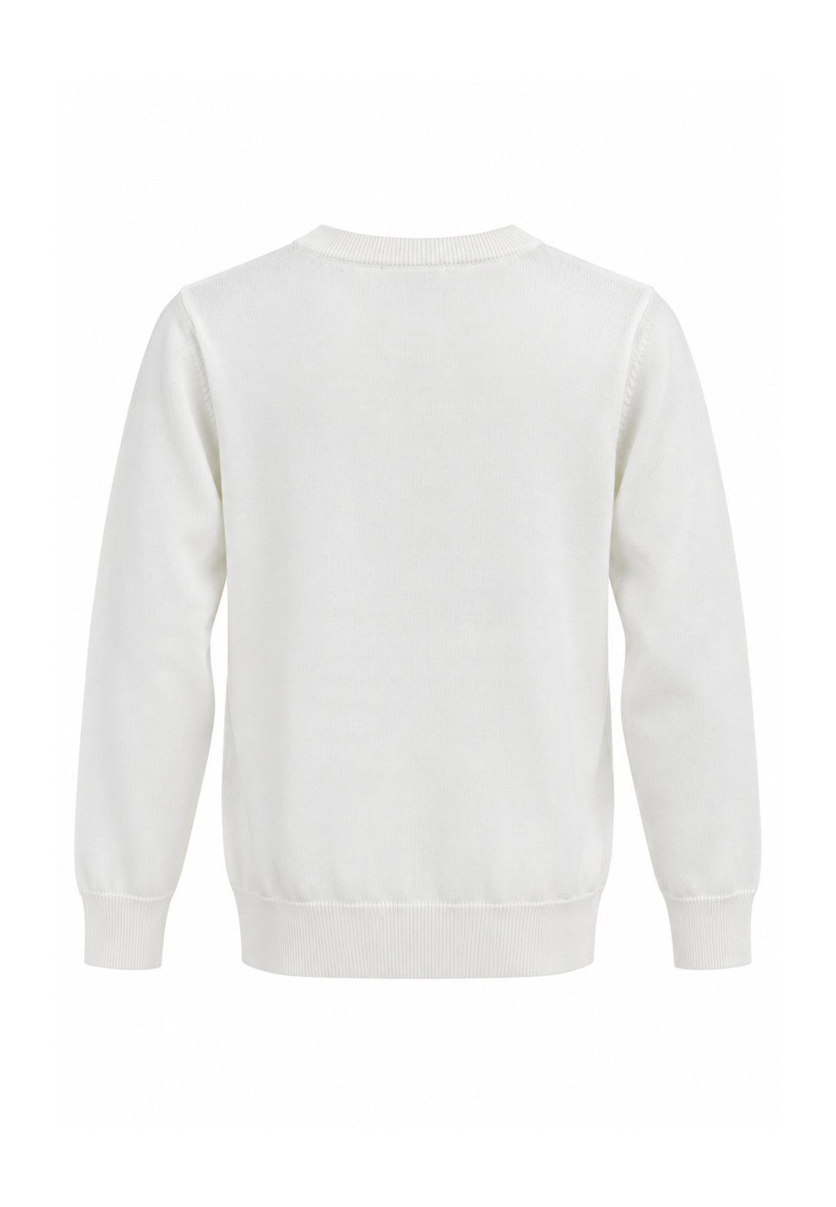 OVERD MAGLIONE BIANCO IN LANA RASATA Bambini e ragazzi OK105SMG.BIA_