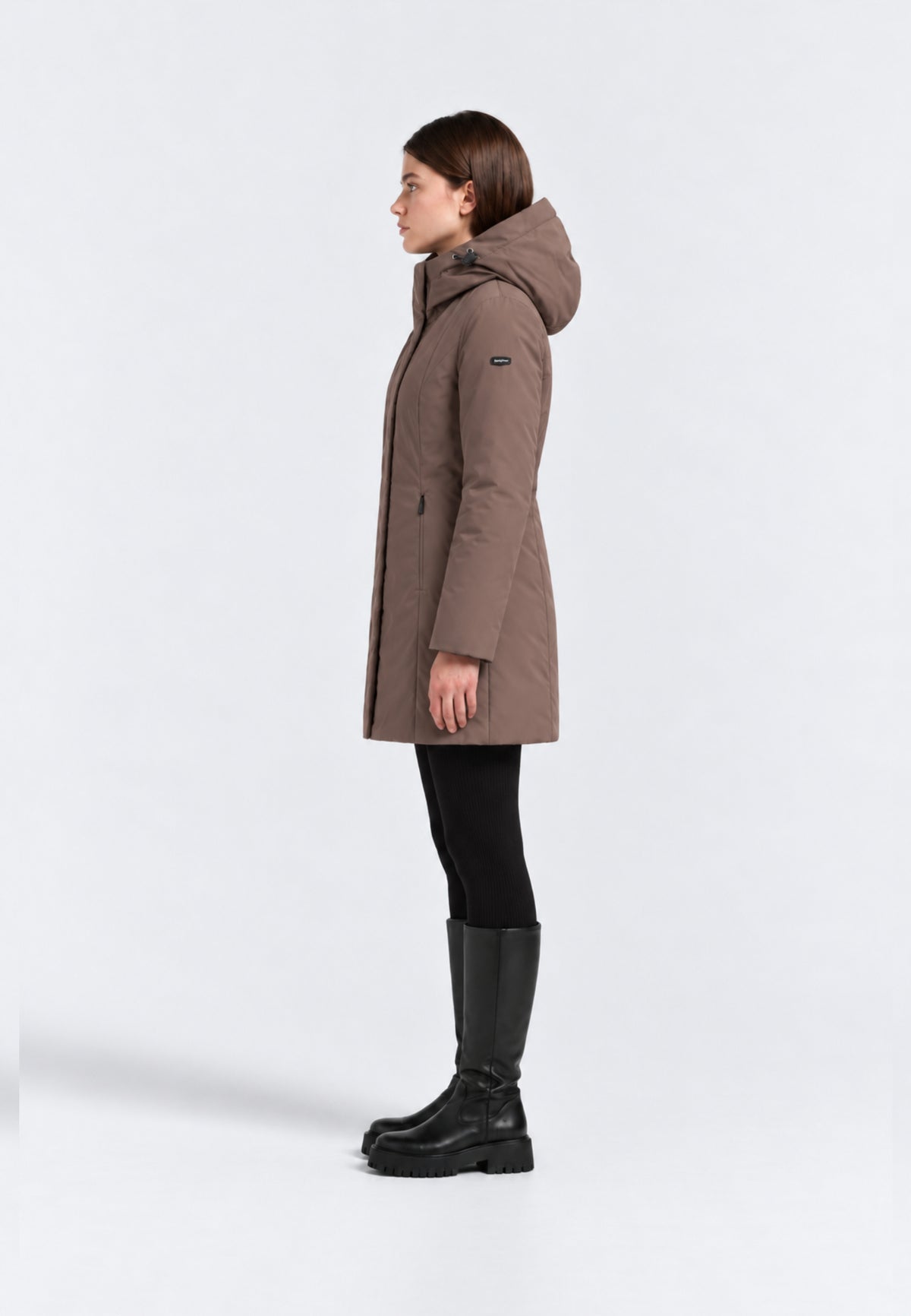 REFRIGIWEAR GIUBBOTTO marrone lungo sagomato Donna LADY TECH/1 JACKET.MARRO_