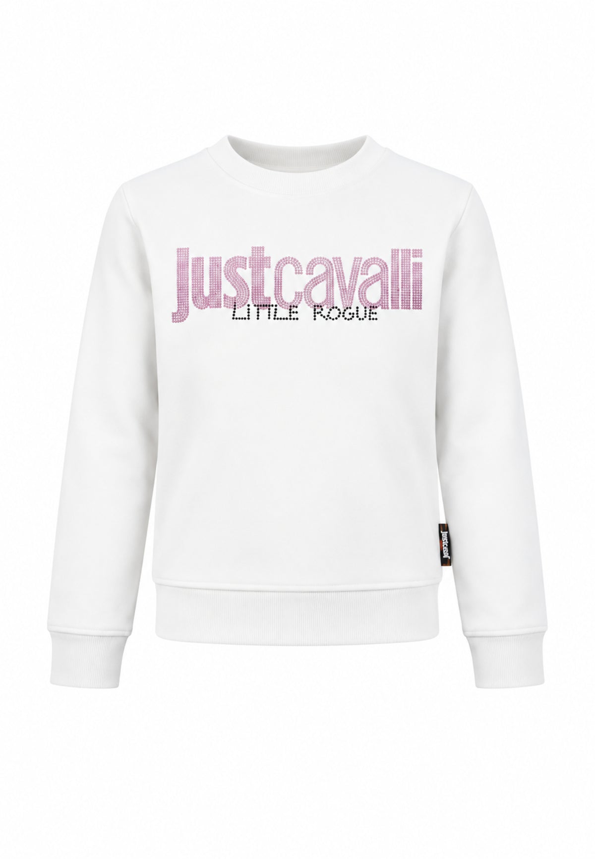 JUST CAVALLI completo bianco con felpa girocollo e leggings a zampa Bambine e ragazze jga26174fe.bia_
