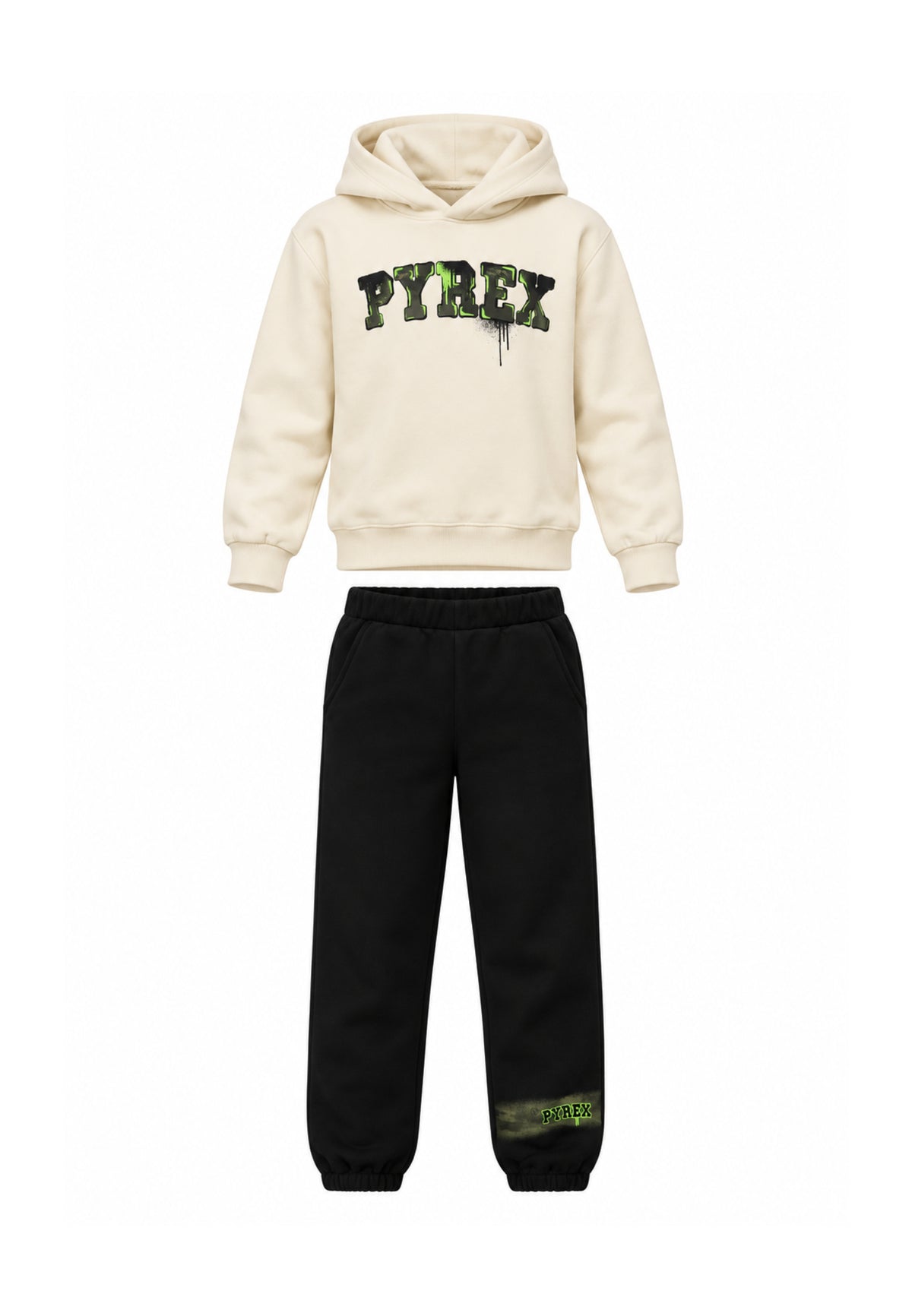 Pyrex COMPLETO PANNA CON FELPA CON CAPPUCCIO Bambini e ragazzi 26IPK46224.PANNA_