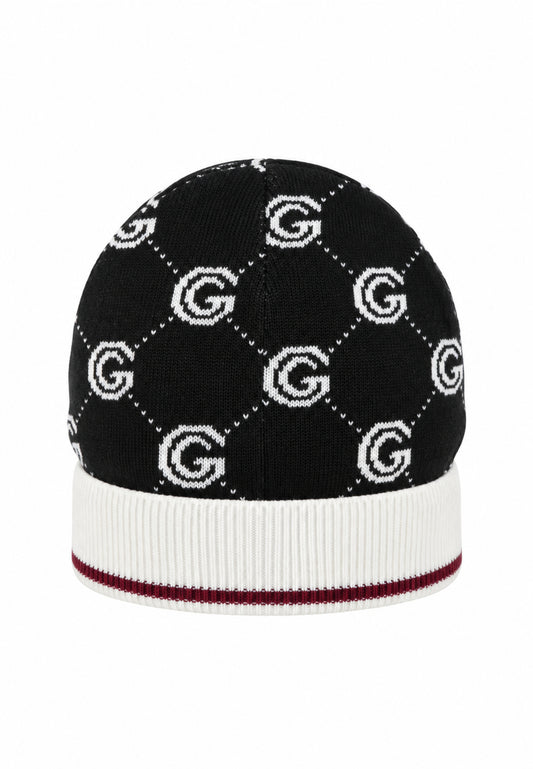 Gabriella Gucci CAPPELLO IN MAGLIA CON LOGO ALL OVER Bambine e ragazze GK341.NE_