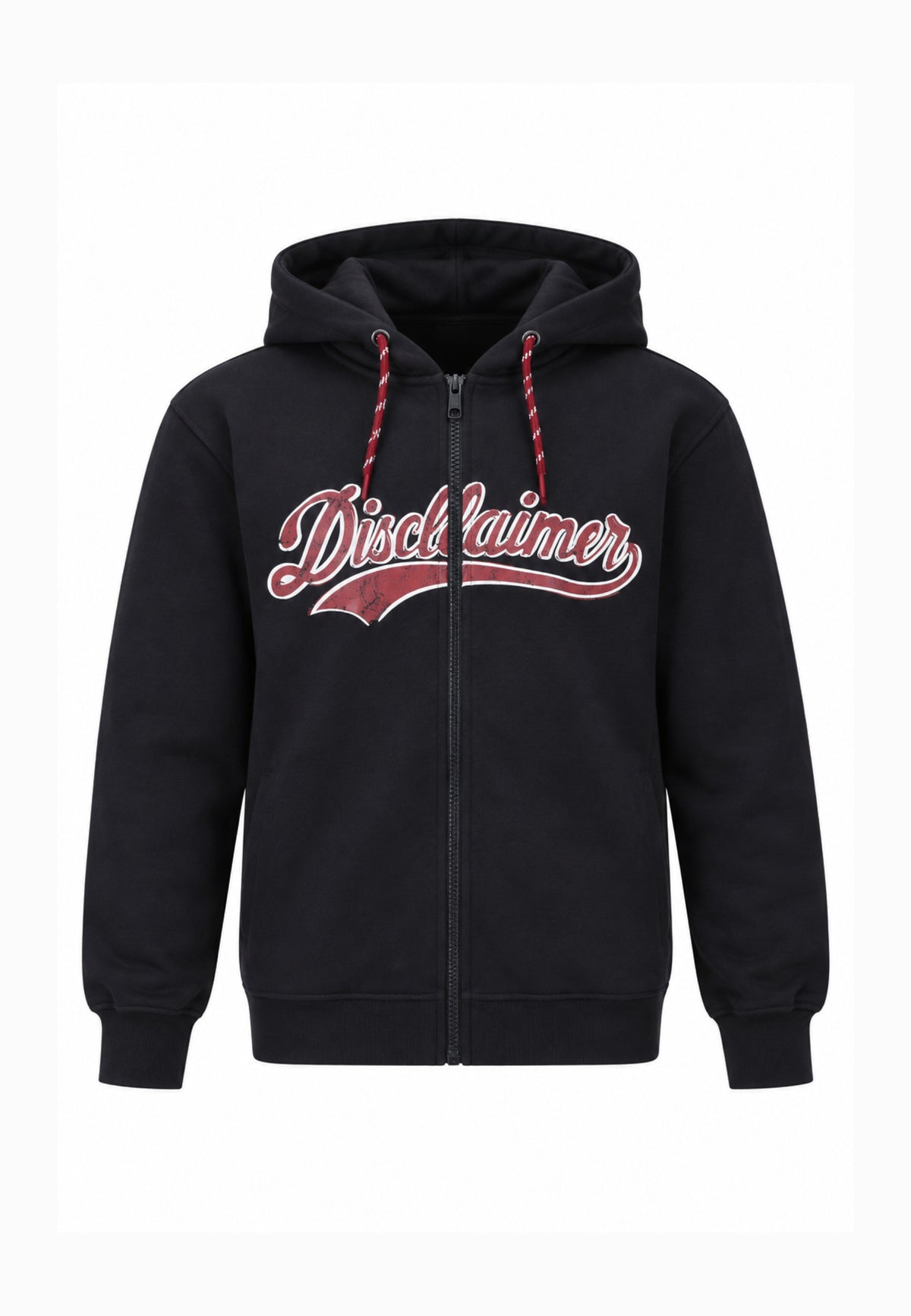 Disclaimer FELPA NERA CON ZIP CAPPUCCIO E LOGO CENTRALE Bambini e ragazzi 26IDK59124.NE_