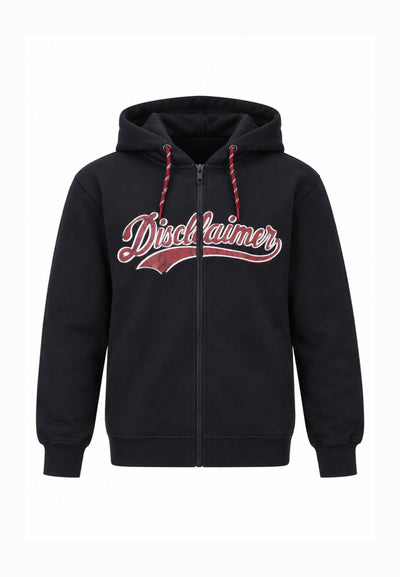 Disclaimer FELPA NERA CON ZIP CAPPUCCIO E LOGO CENTRALE Bambini e ragazzi 26IDK59124.NE_