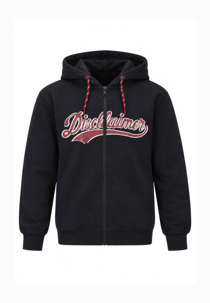 Disclaimer FELPA NERA CON ZIP CAPPUCCIO E LOGO CENTRALE Bambini e ragazzi 26IDK59124.NE_