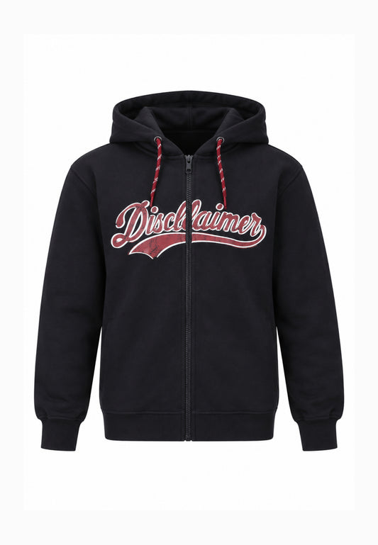 Disclaimer FELPA NERA CON ZIP CAPPUCCIO E LOGO CENTRALE Bambini e ragazzi 26IDK59124.NE_