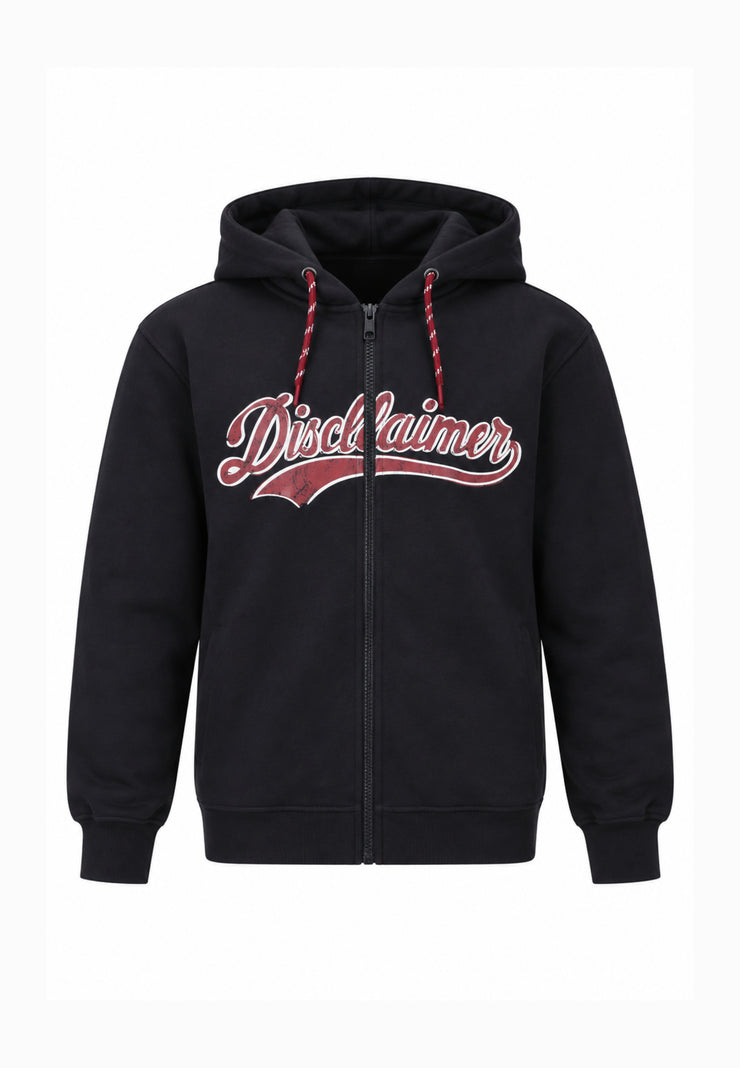 Disclaimer FELPA NERA CON ZIP CAPPUCCIO E LOGO CENTRALE Bambini e ragazzi 26IDK59124.NE_