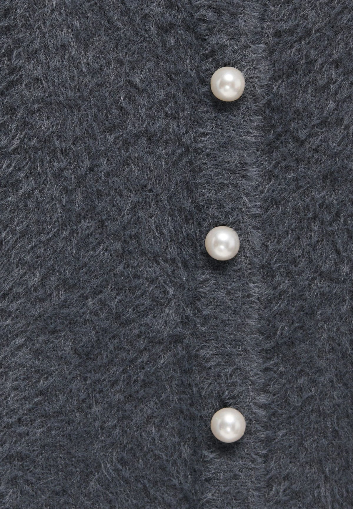 ONLY KIDS CARDIGAN GRIGIO MORBIDO CON BOTTONI PERLA Bambine e ragazze 15352201.GRIG_