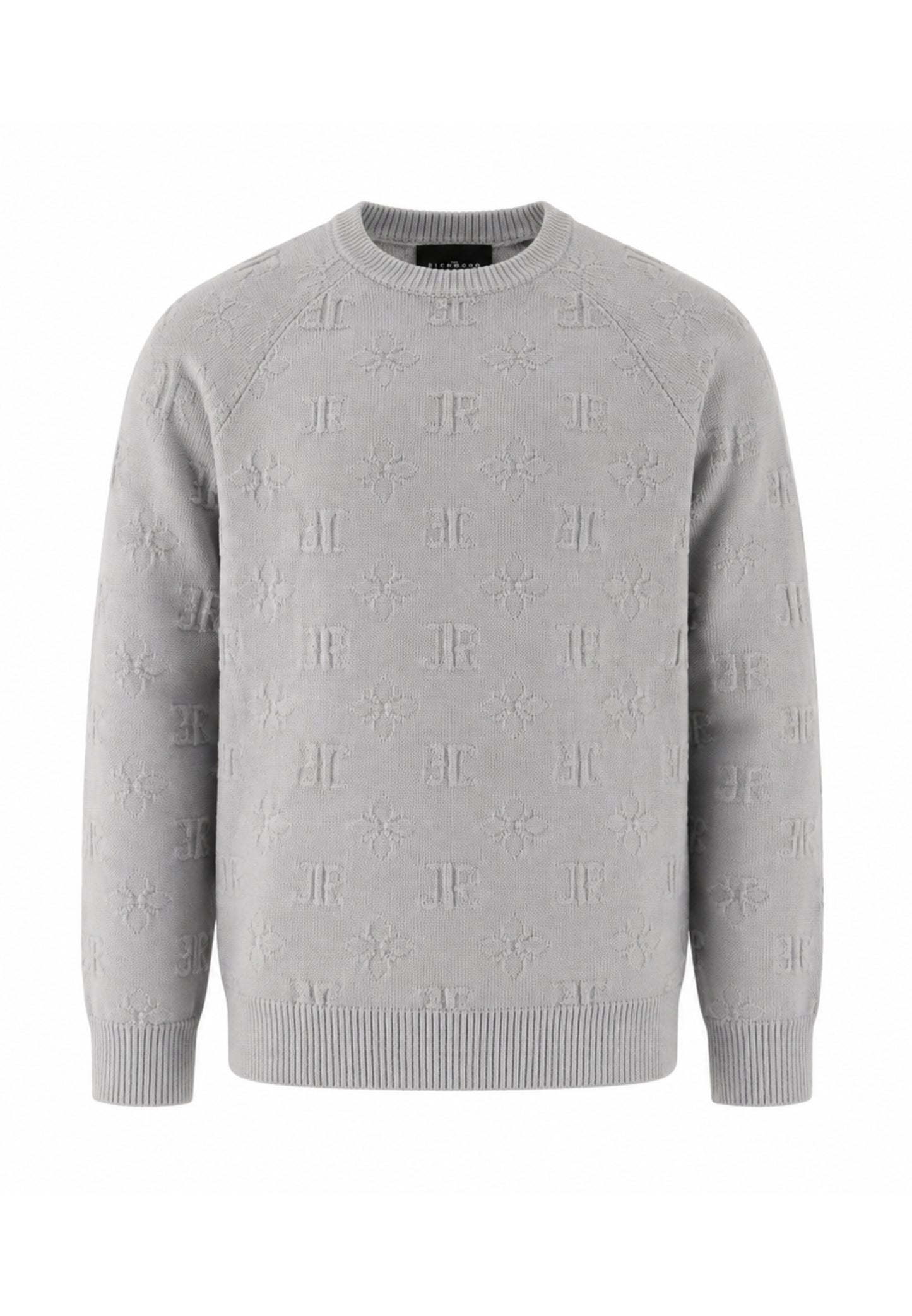 John Richmond MAGLIONE GRIGIO CON LOGO ALL OVER Bambini e ragazzi rba26121ma.grig_