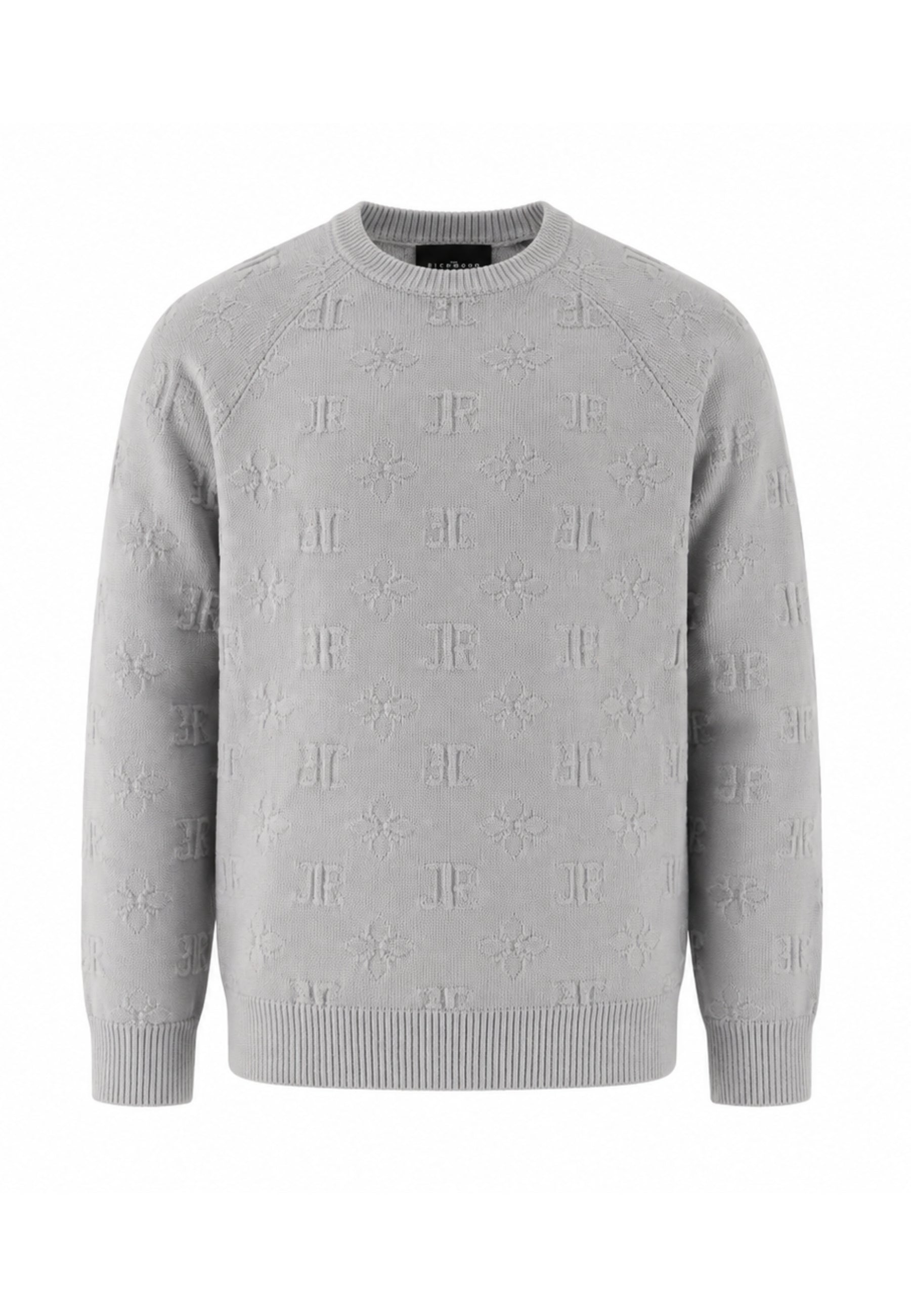 John Richmond MAGLIONE GRIGIO CON LOGO ALL OVER Bambini e ragazzi rba26121ma.grig_