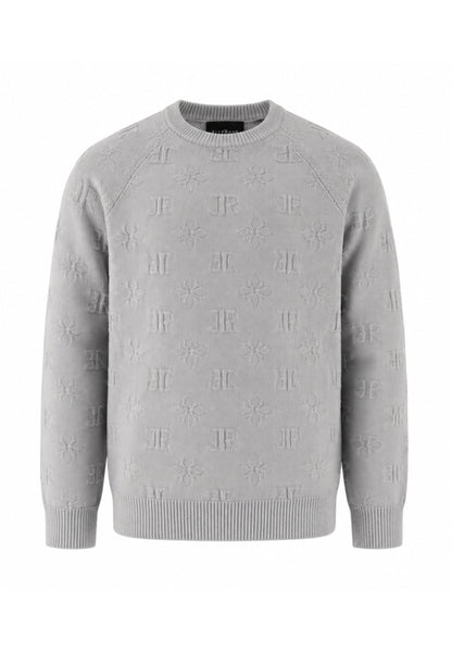 John Richmond MAGLIONE GRIGIO CON LOGO ALL OVER Bambini e ragazzi rba26121ma.grig_