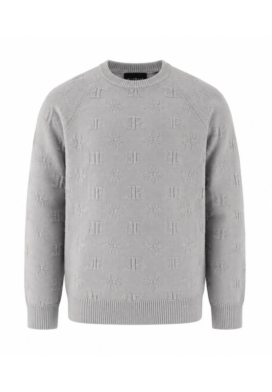 John Richmond MAGLIONE GRIGIO CON LOGO ALL OVER Bambini e ragazzi rba26121ma.grig_