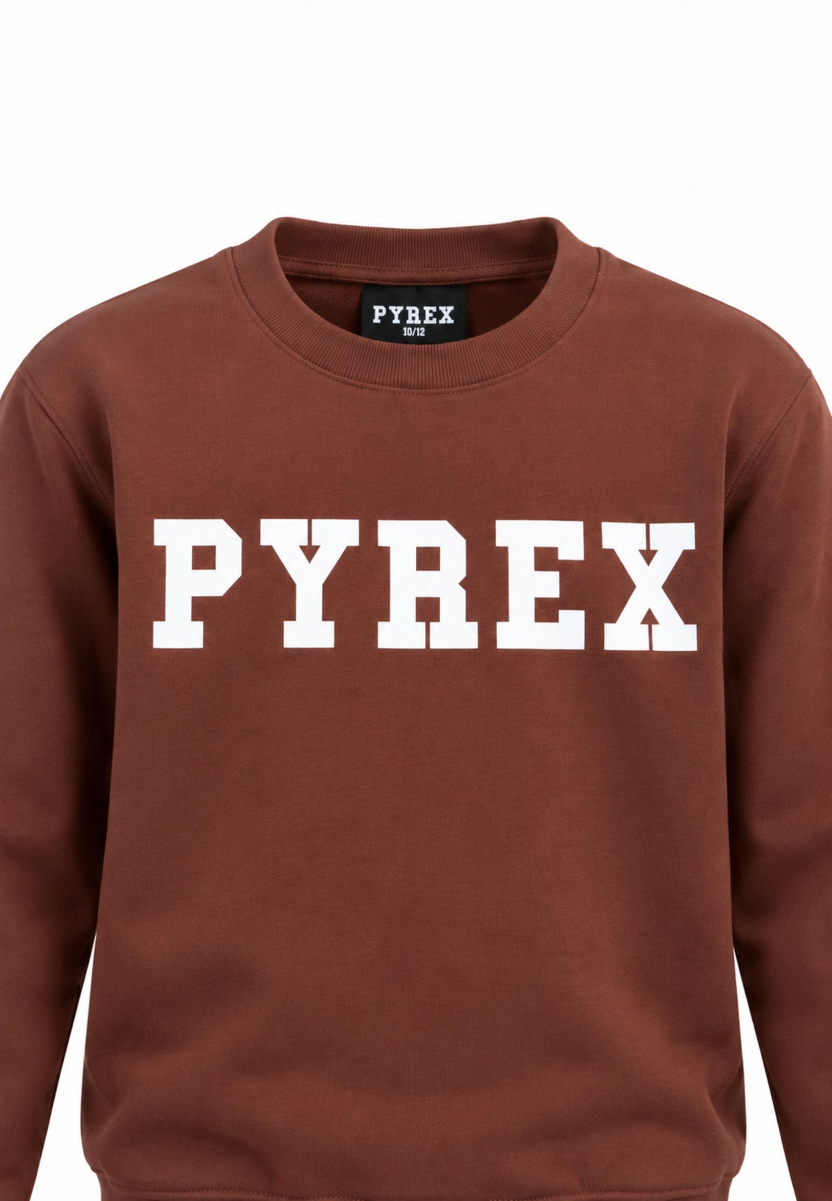 Pyrex TUTA MARRONA CON FELPA GIROCOLLO E MAXI LOGO Bambini e ragazzi 26IPK46204.MARRO_
