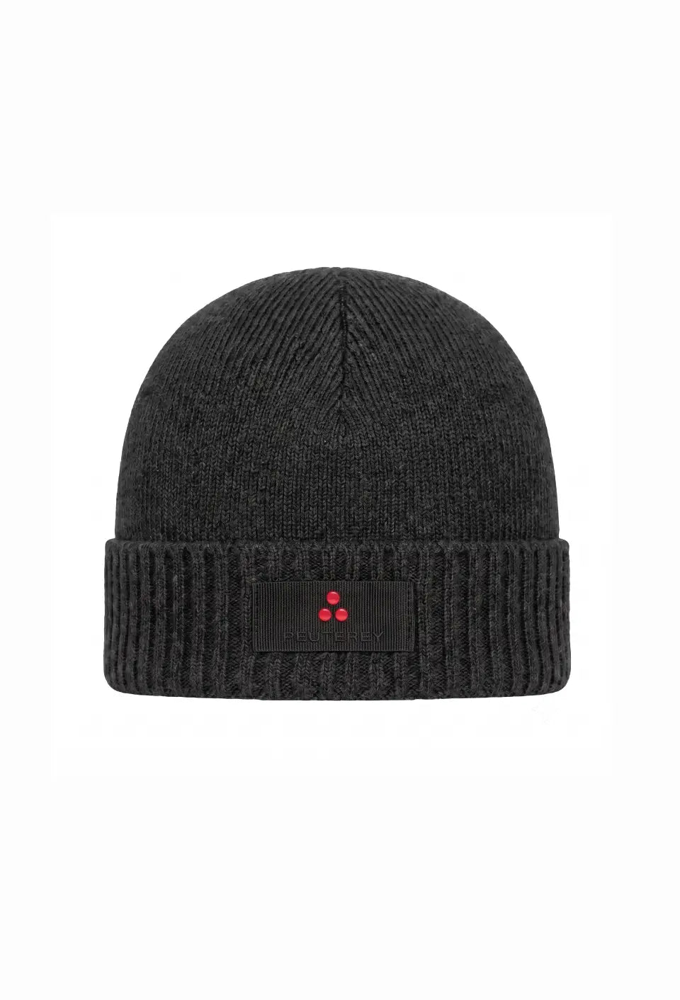 Peuterey CAPPELLO GRIGIO SCURO IN LANA RASATA LOGO CENTRALE Bambini e ragazzi SILLI 03 KID.GRIGSCU_