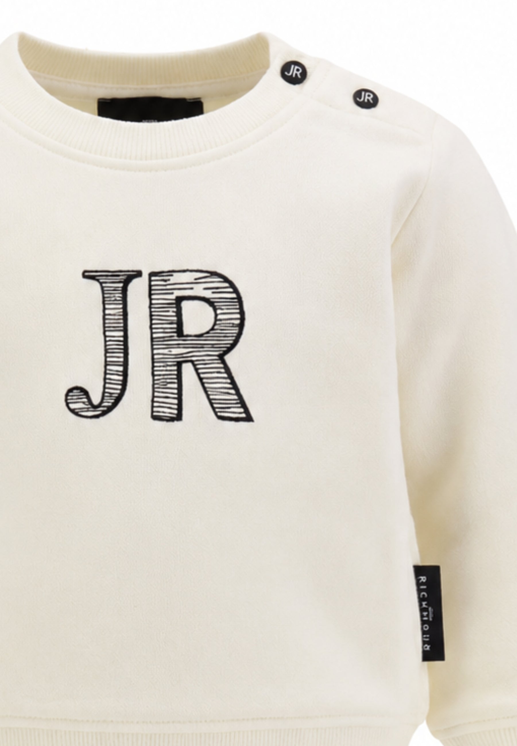 John Richmond felpa panna con logo jr centrale Bambini e ragazzi ria26073fe.bia_