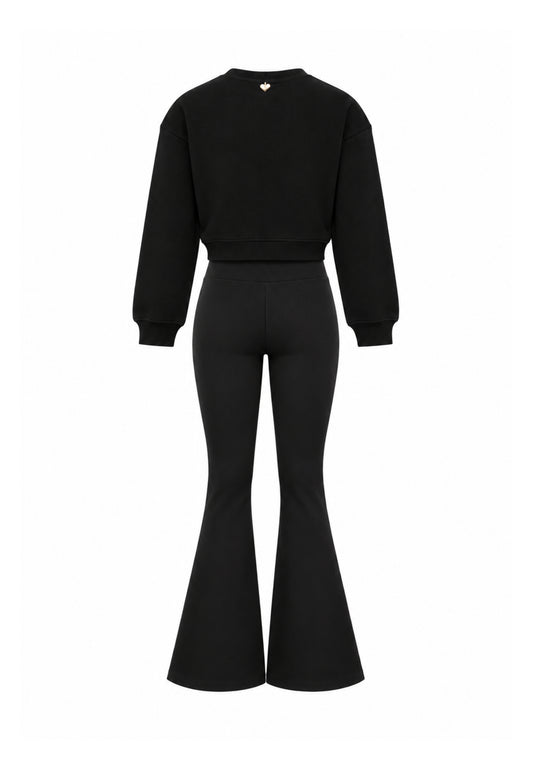 JUST CAVALLI completo NERO CON DETTAGLIO IN BRILLANTINI Bambine e ragazze jga26040fe.ne_