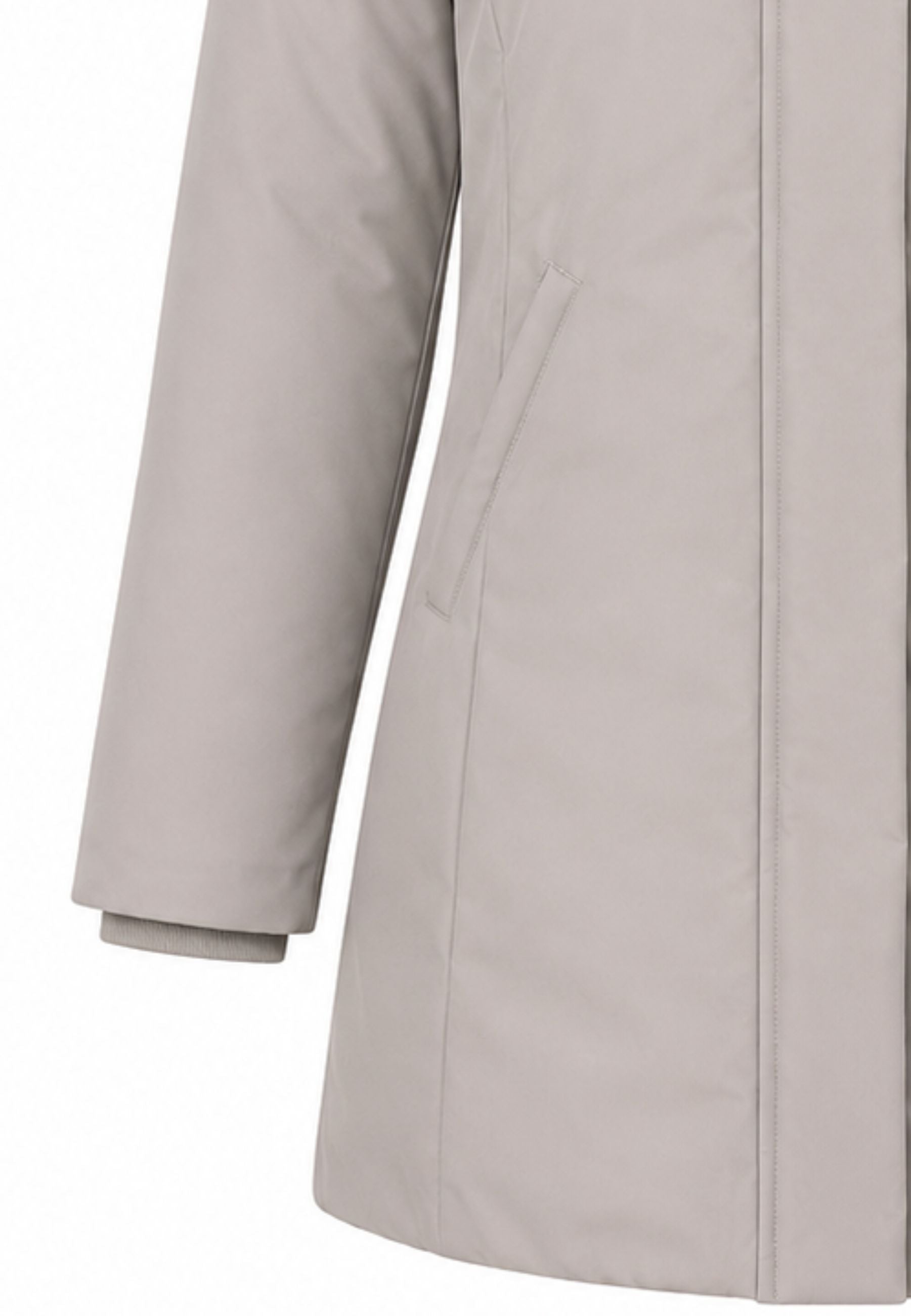 Bomboogie GIUBBOTTO BEIGE CON CAPPUCCIO E PELLICCIA VERA Bambine e ragazze CG 583V T ACR 6.BEIGE_